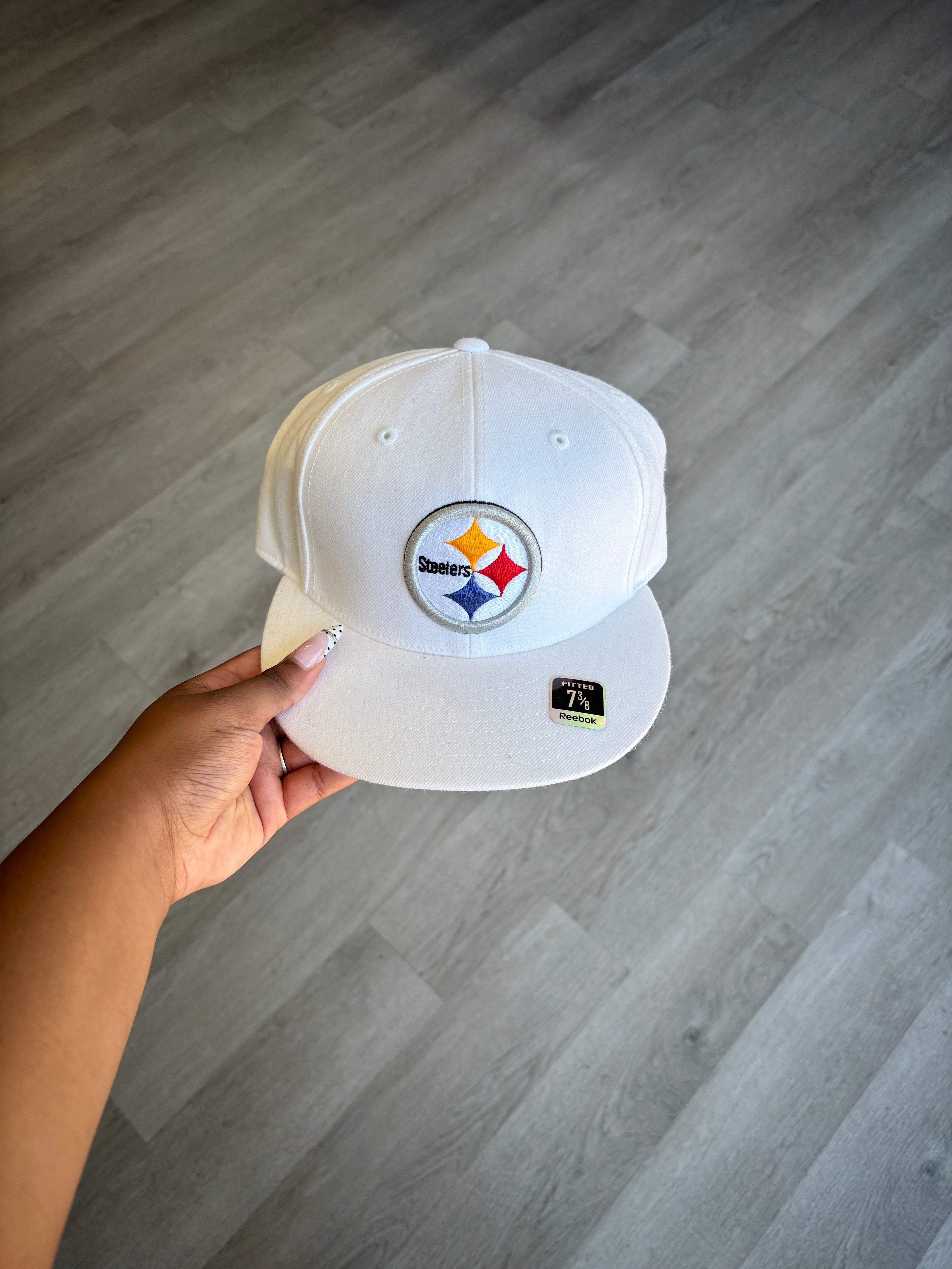 Pittsburgh Steelers White Fitted Hat