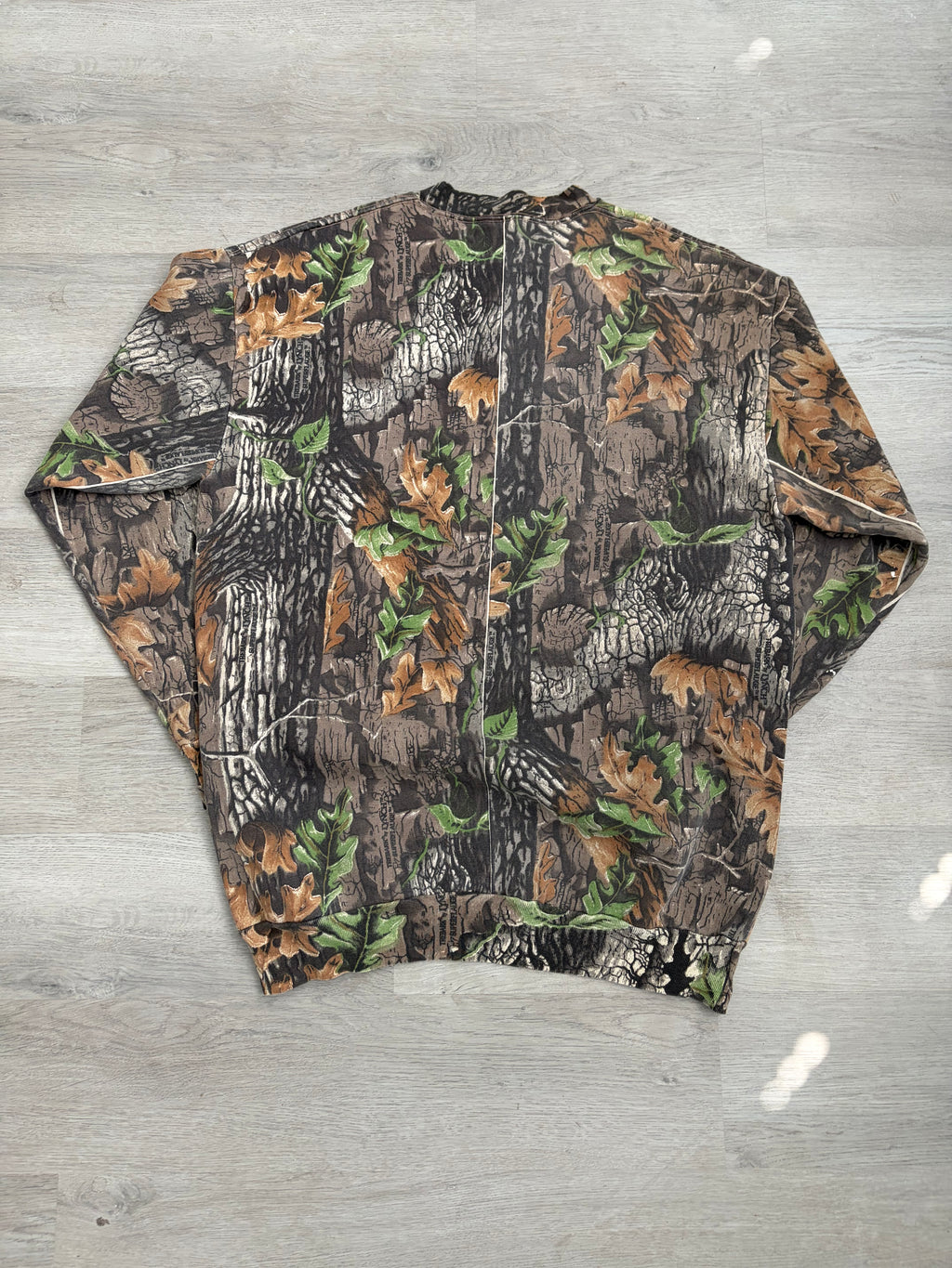 Vintage Camo Print Sweatshirt