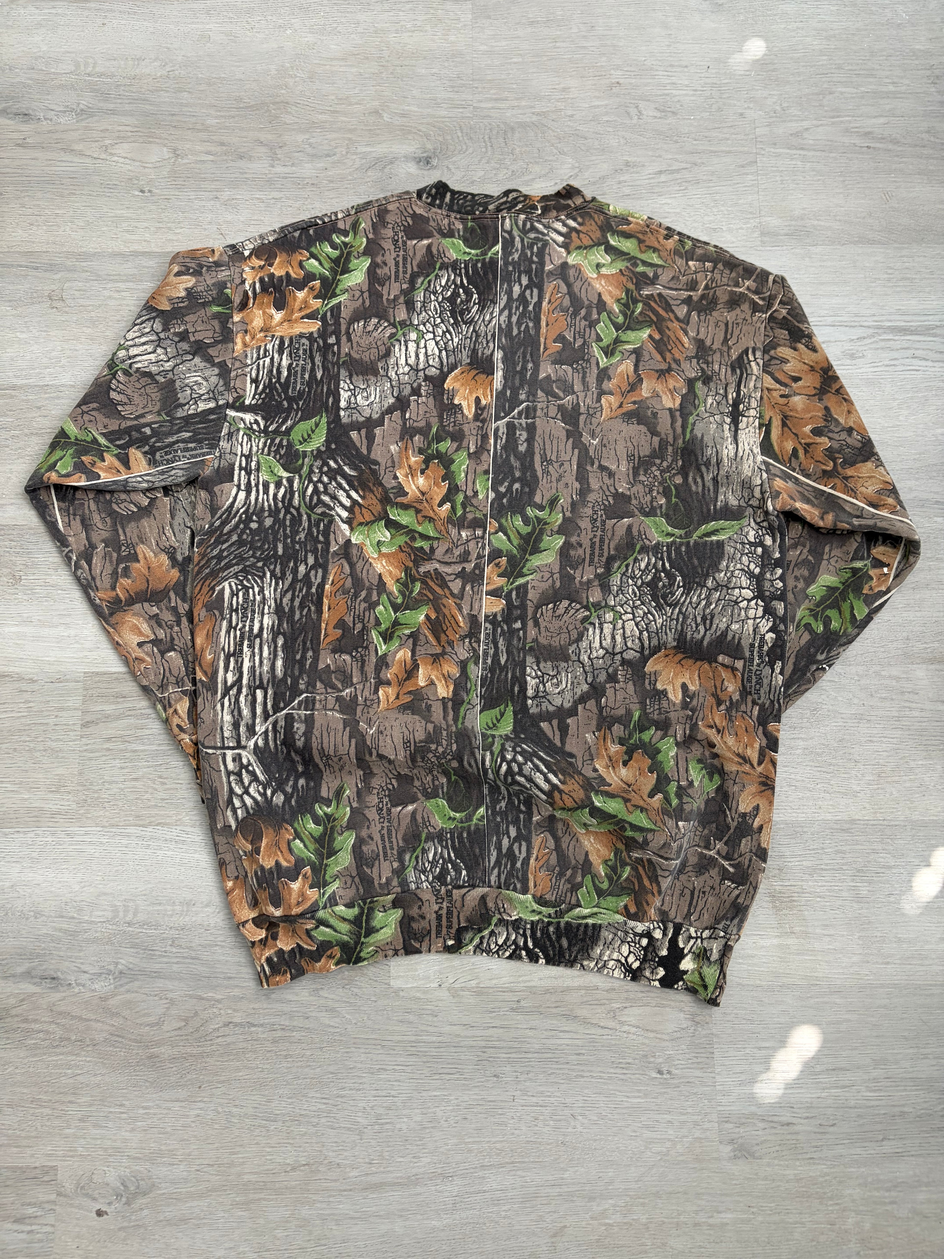 Vintage Camo Print Sweatshirt