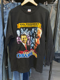 Barack Obama 44th President Longsleeve Black Tee