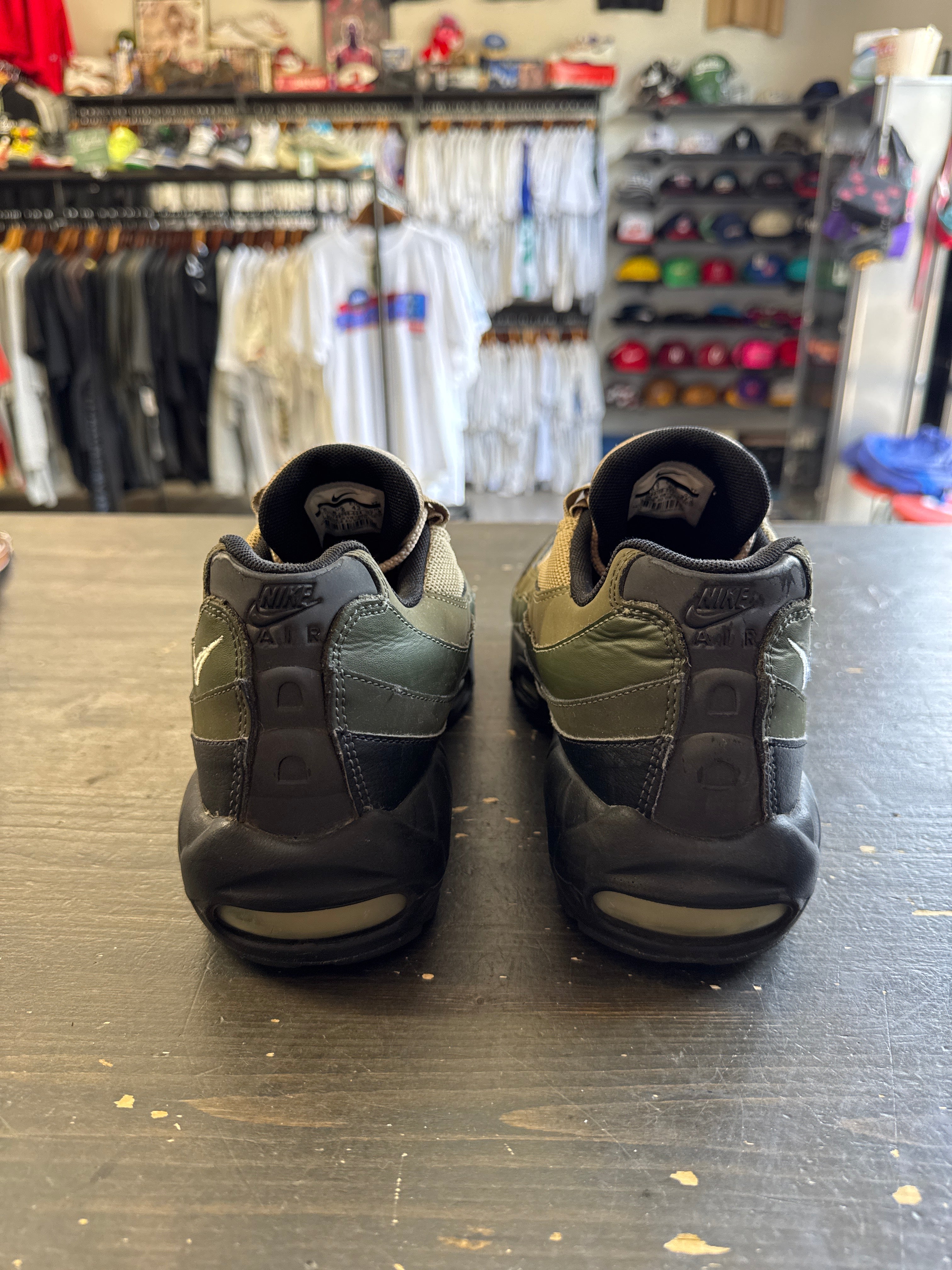 Pre-owned Nike Air Max 95 Essential Black/White-Sequoia