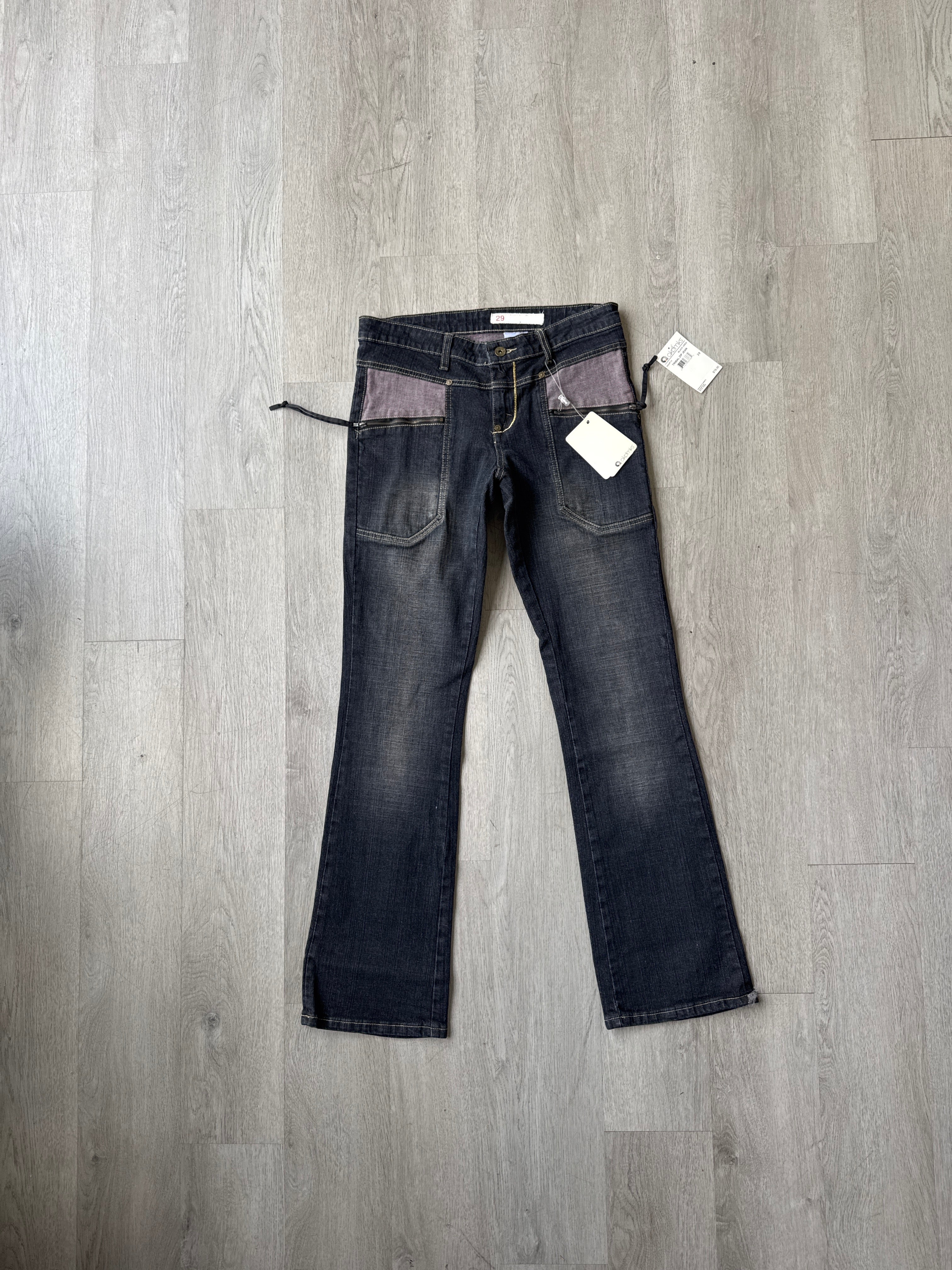 Vintage Y2K Women’s Akdmks Akademiks Low Rise Bootcut Zip Denim Jeans