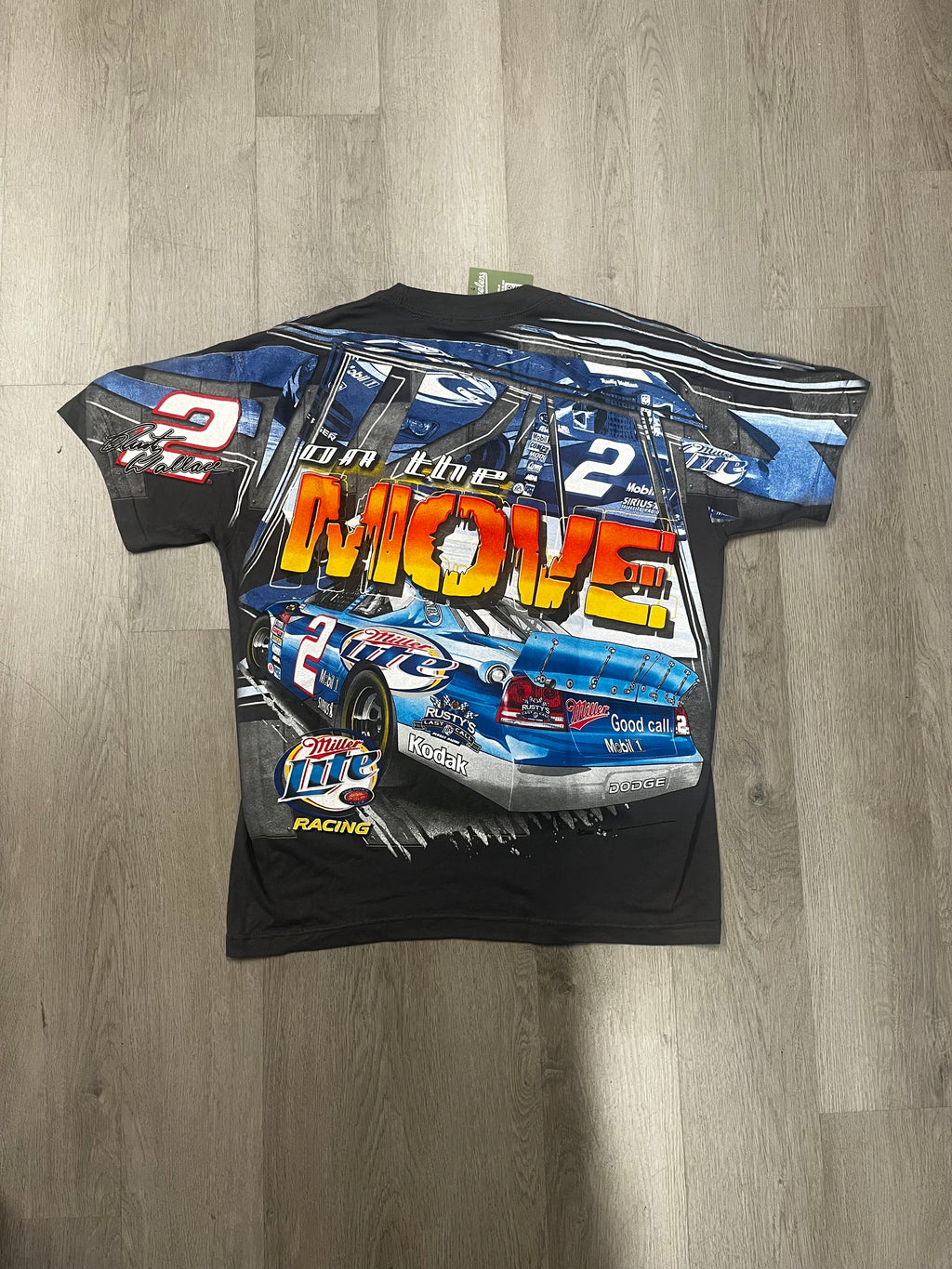 Vintage NASCAR Rusty Wallace AOP Tee