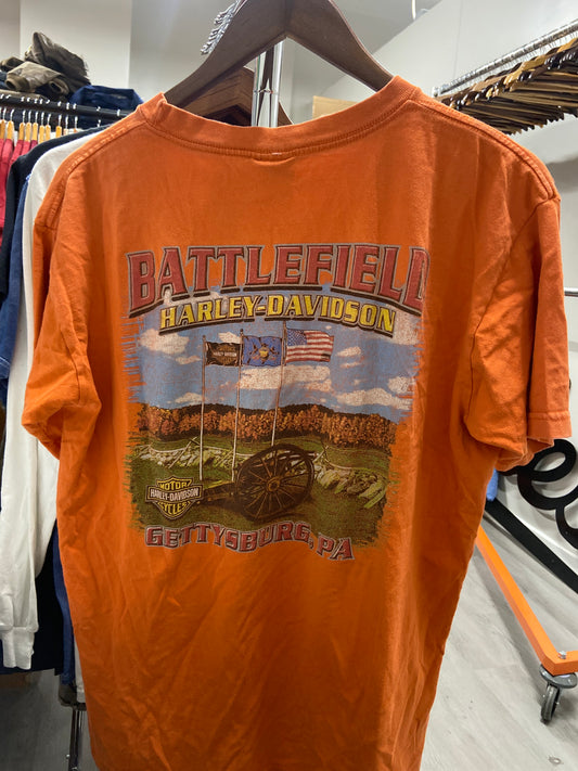 Harley Davidson Battlefield Orange Tee