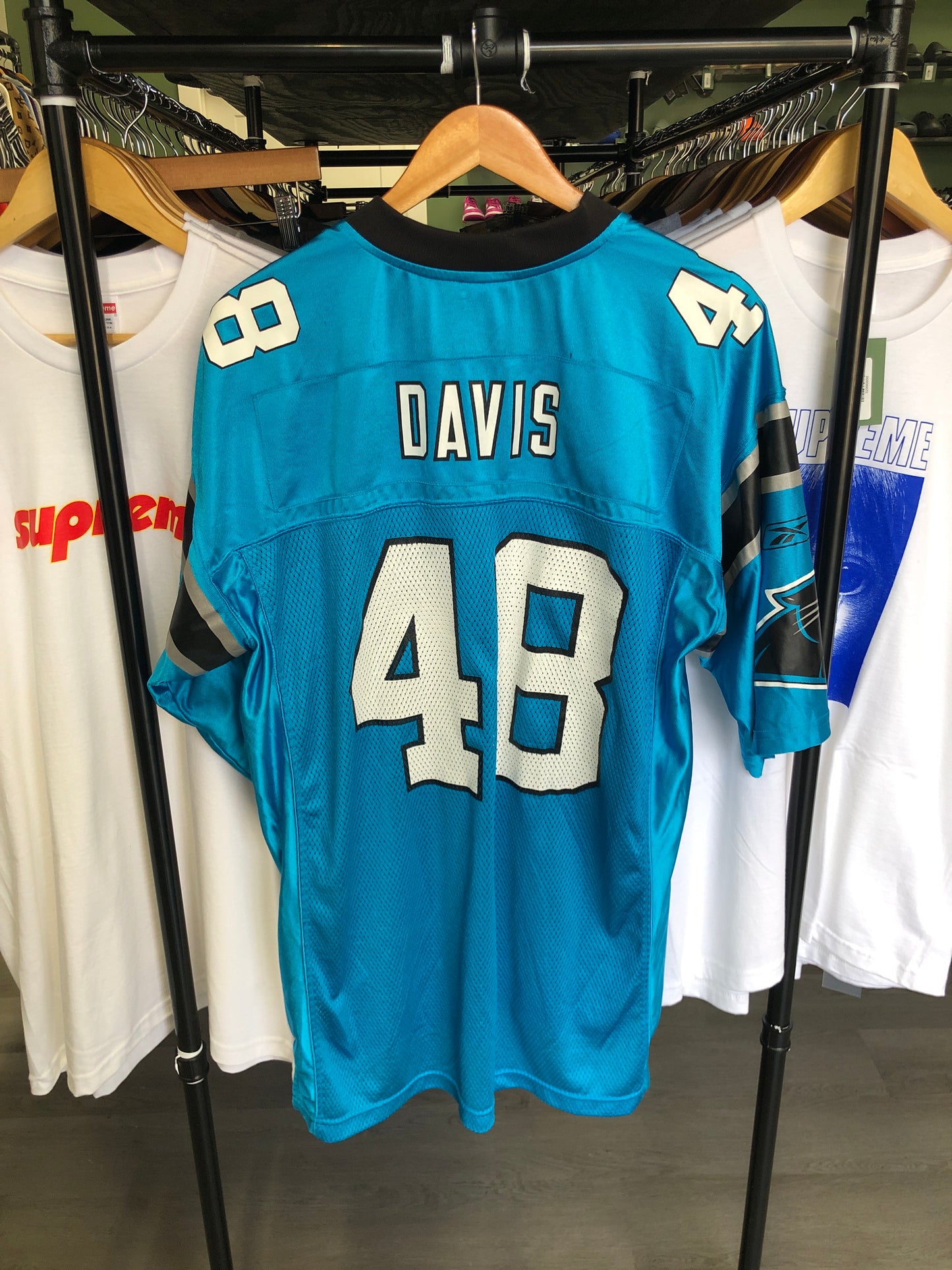 Vintage Thomas Davis Panthers Jersey