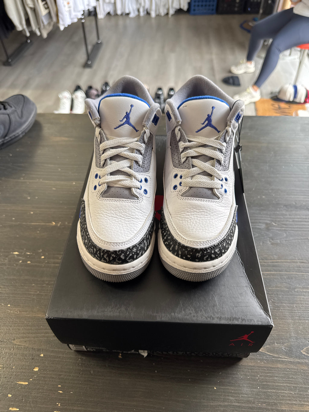 Pre-owned Jordan Retro 3 Racer Blue