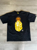 A Bathing Ape Color Camo Milo on Ape Head Tee
