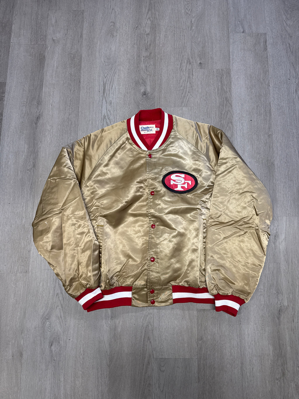 Vintage 80s Chalk Line San Francisco 49ers Satin Jacket