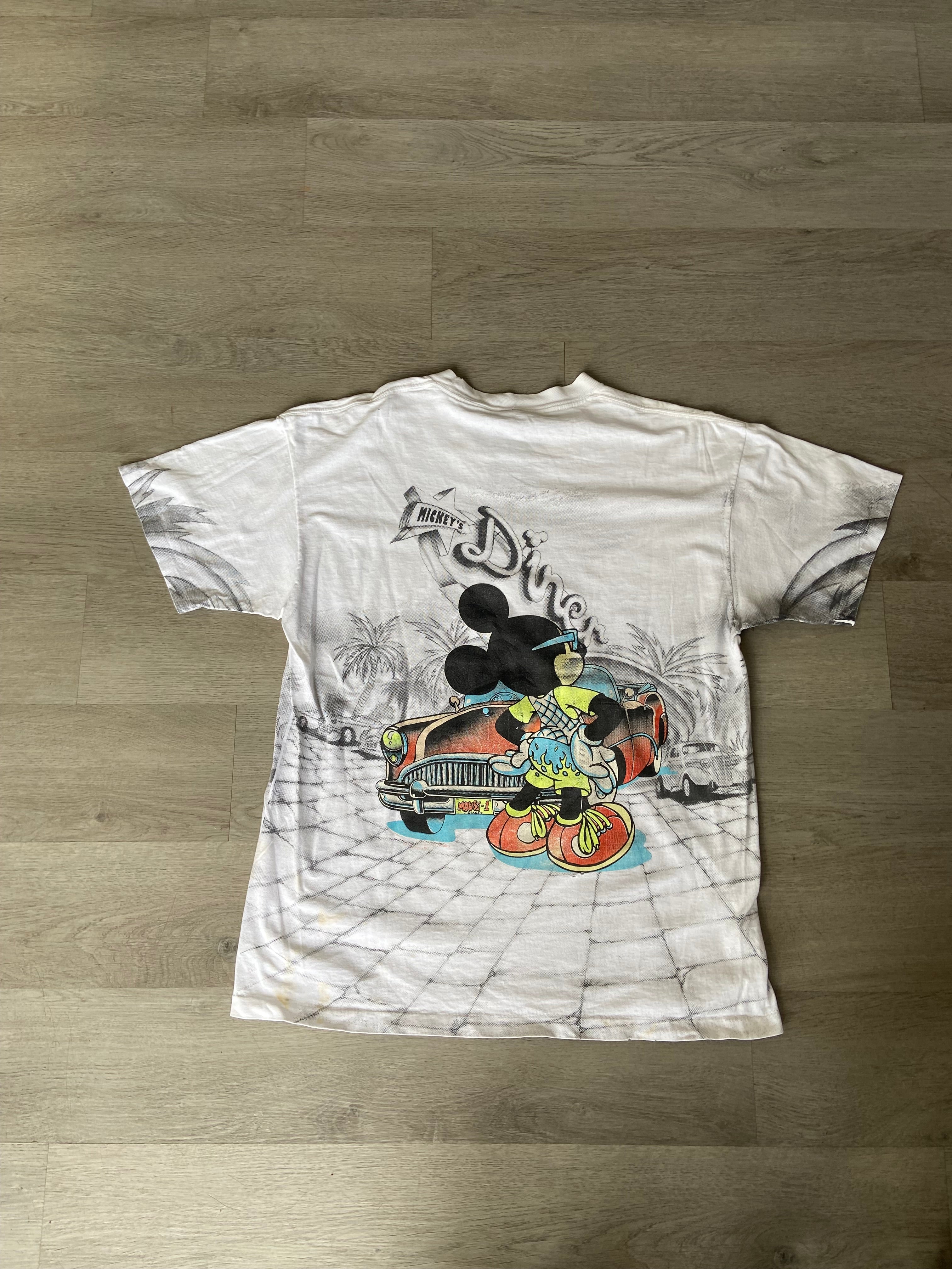Vintage Walt Disney Mickey Mouse AOP Tee