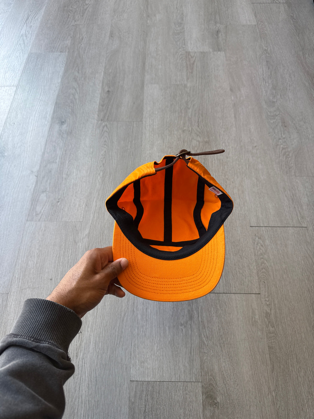 Supreme Washed Chino Twill Camp Cap Light Orange (FW23)