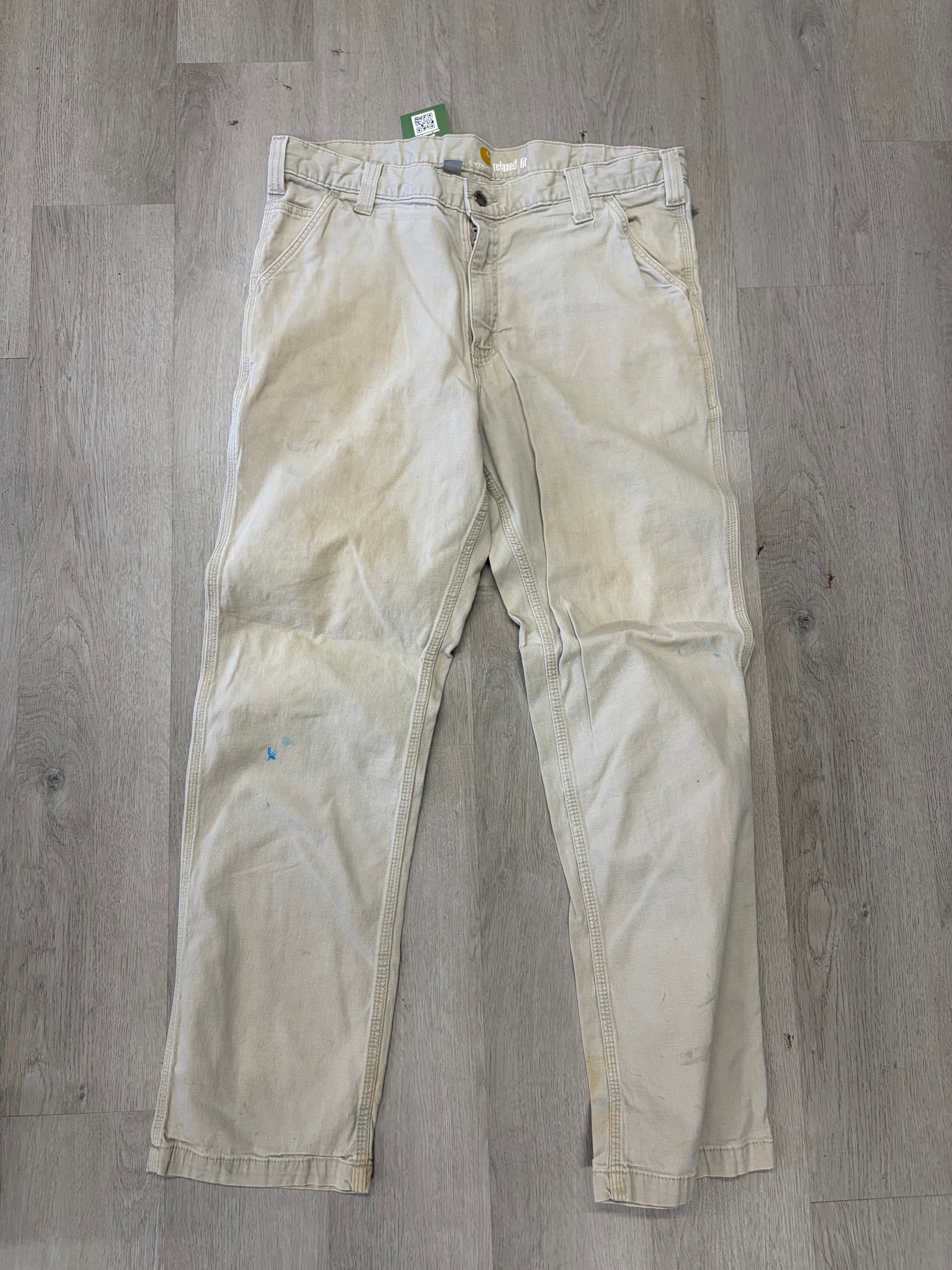 Khaki Carhartt Canvas Pants
