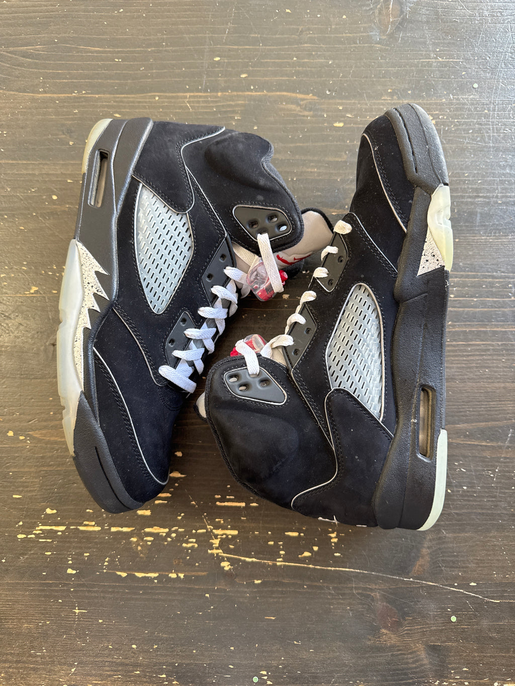 Pre-owned Jordan Retro 5 Black Metallic Reimagined