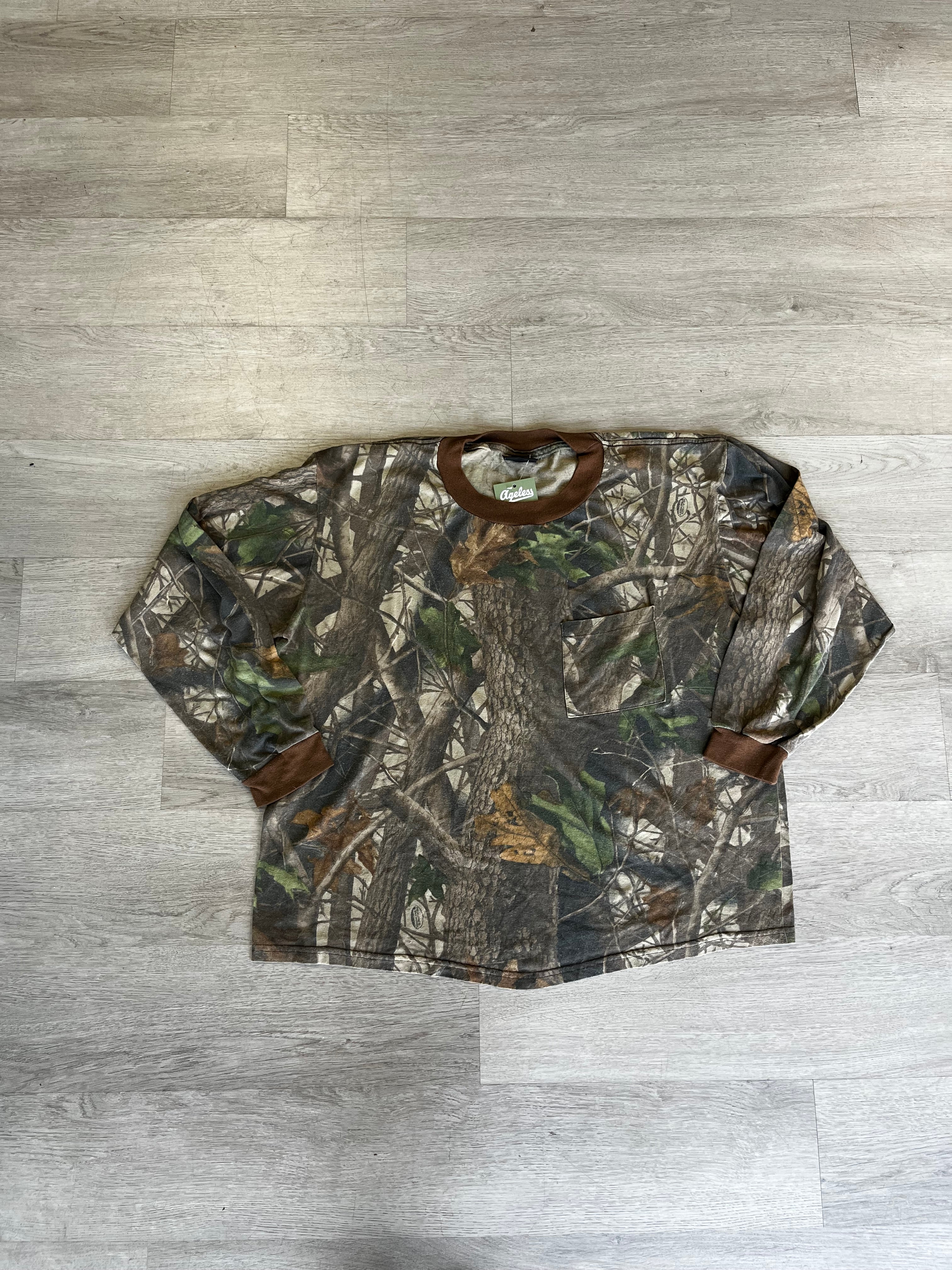 Vintage Camouflage Long Sleeve Tee