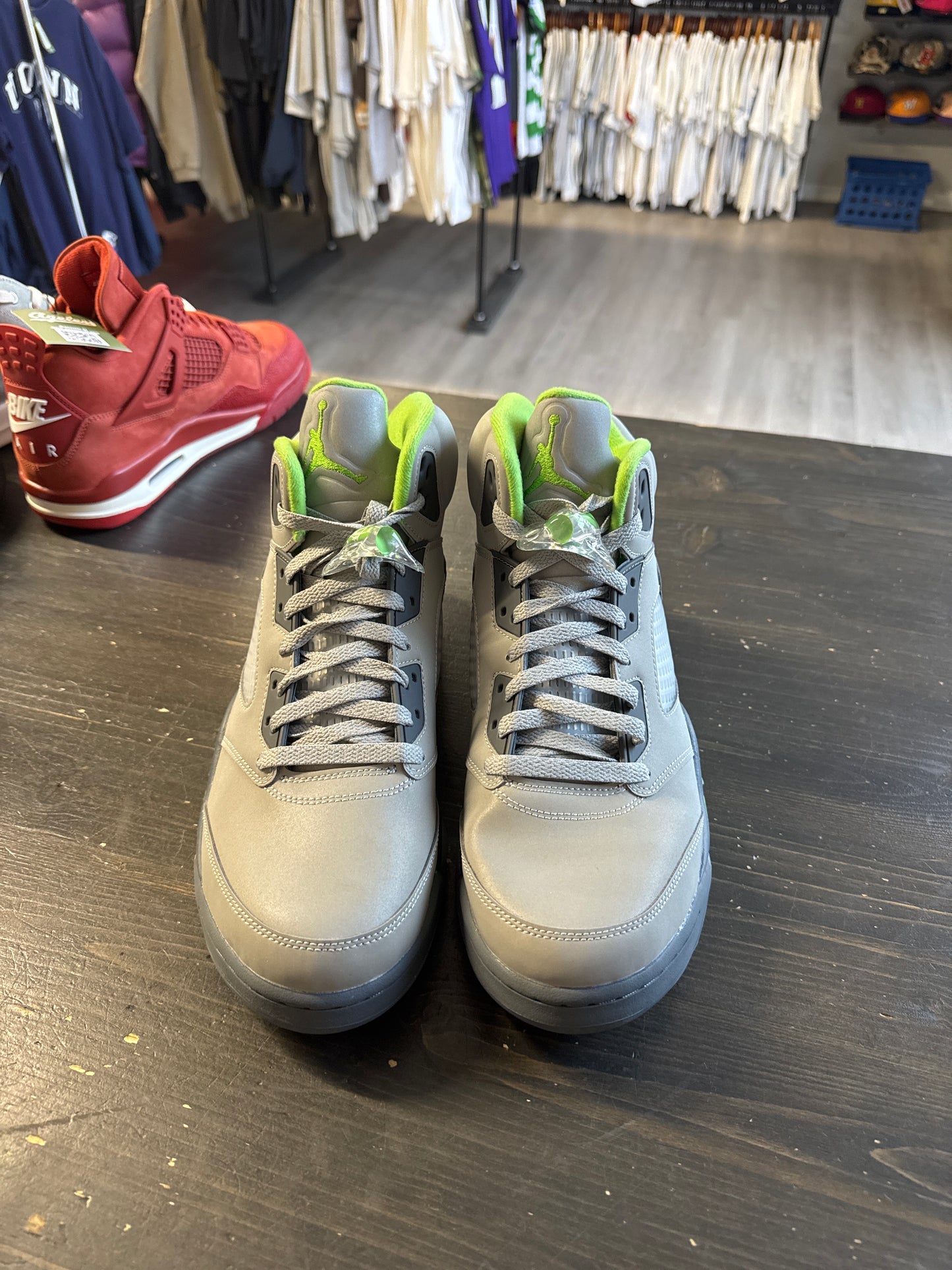 Pre-owned Jordan Retro 5 Green Bean 2022