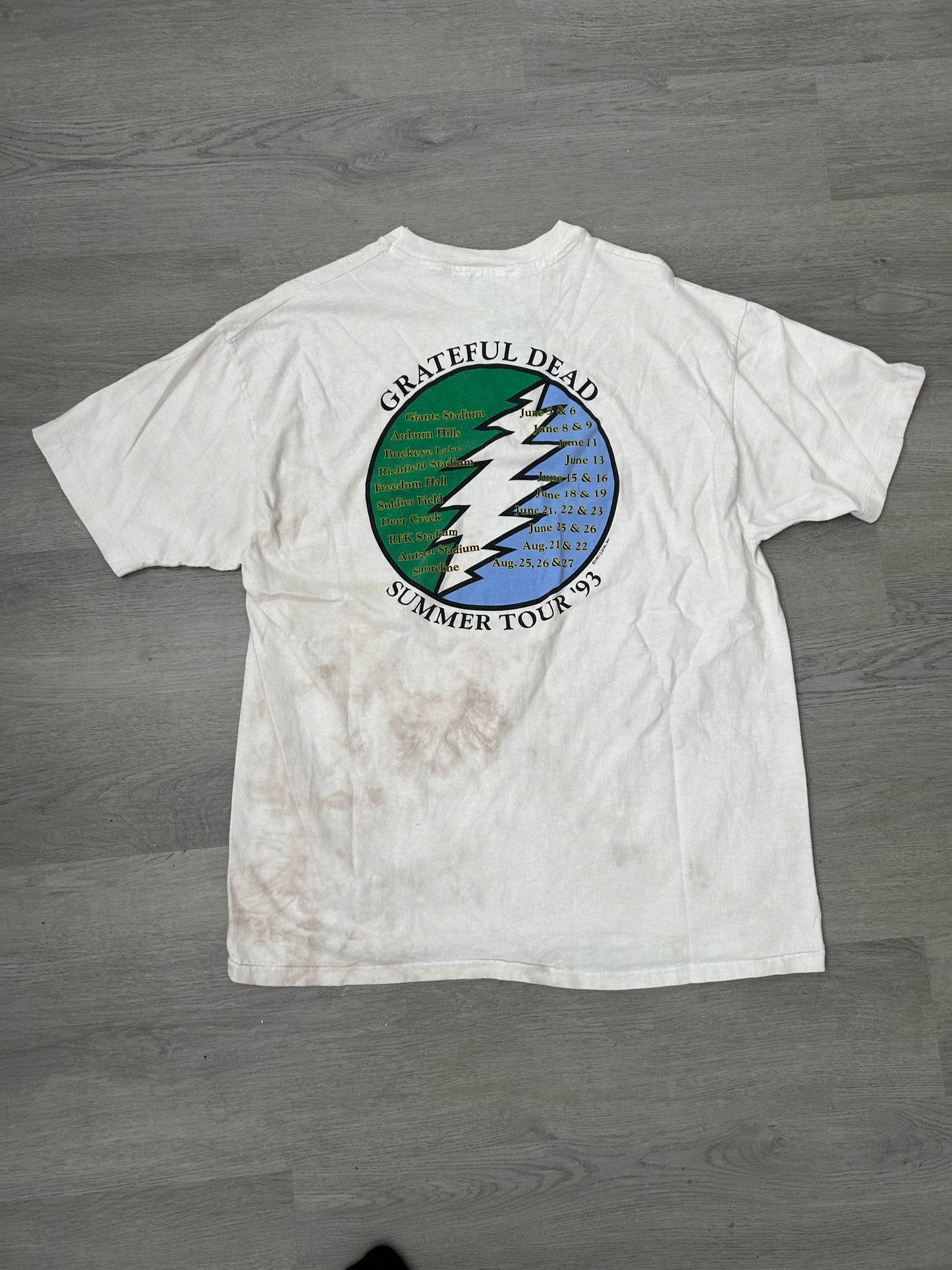 Vintage 1993 Grateful Dead Summer Tour Tee