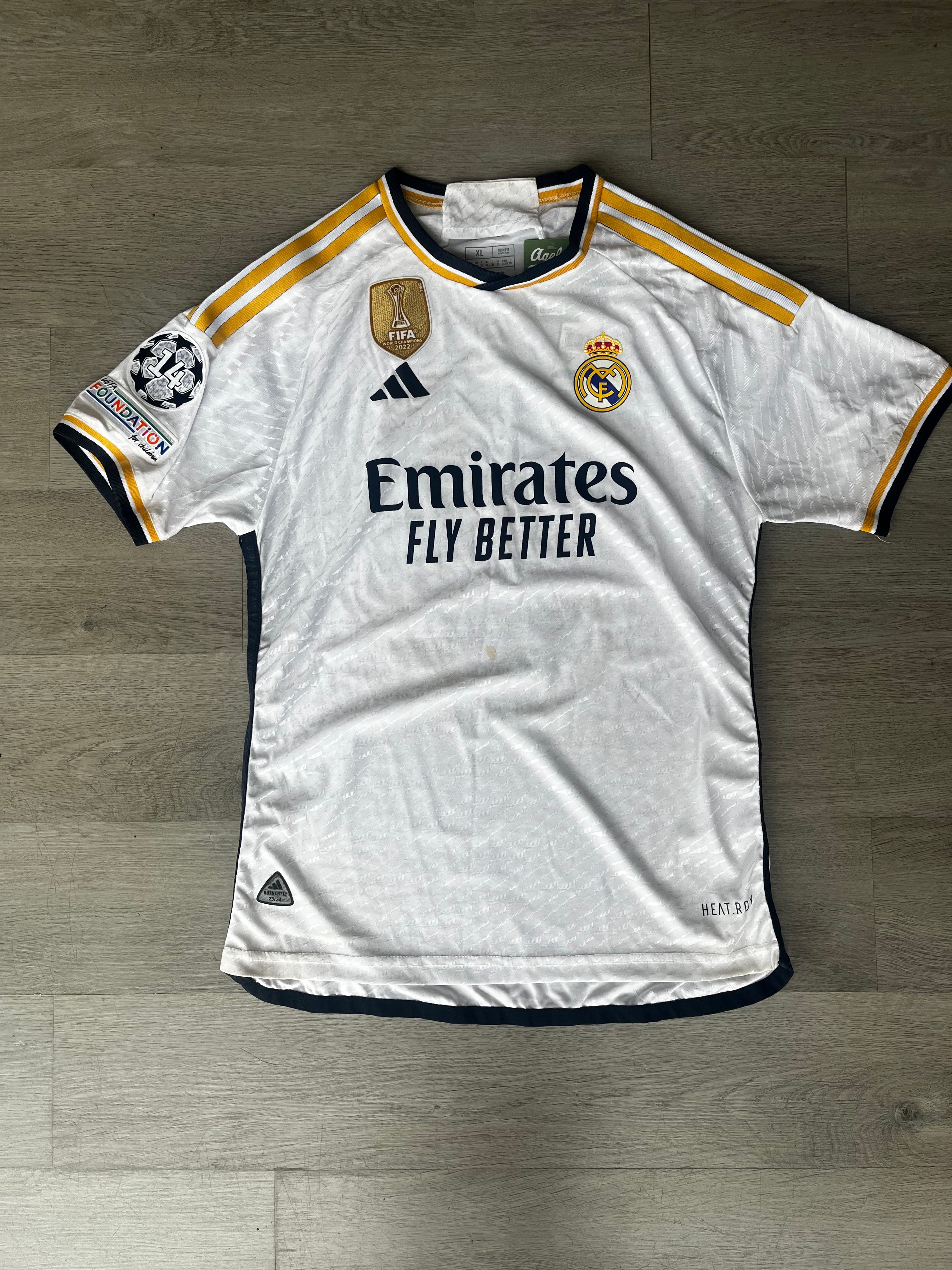 Adidas Real Madrid Rodrygo 2023/24 Home Jersey