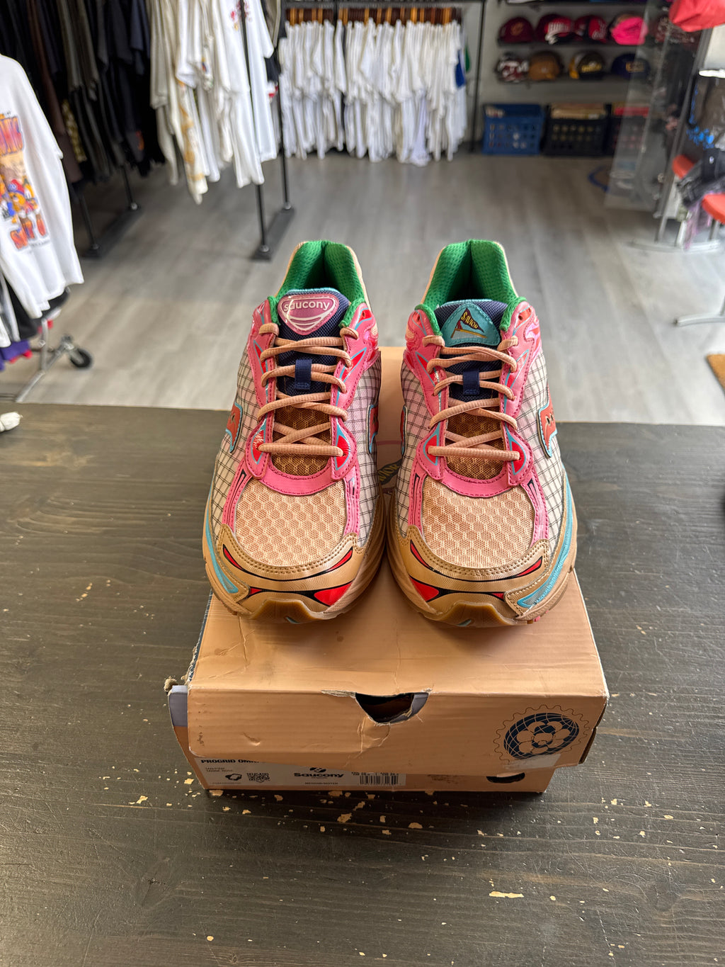 Pre-owned Saucony Progrid Omni 9 Jae Tips to Do List Tan