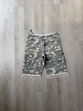 Vintage Distressed Camo Cargo Short