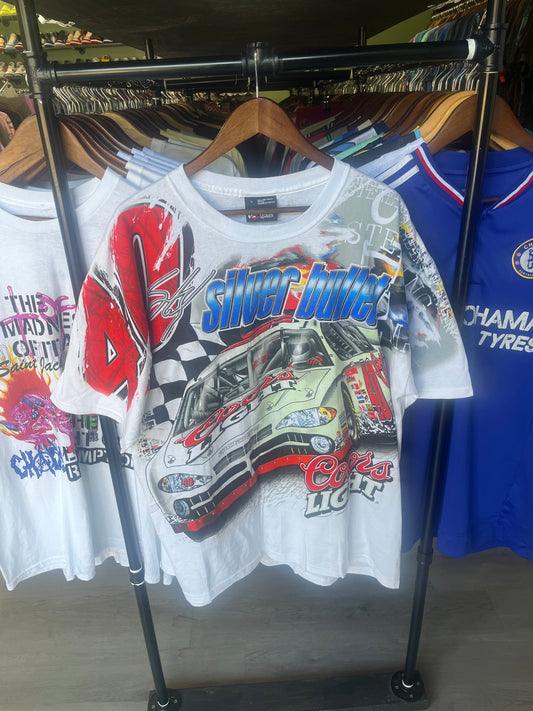 Vintage Silver Bullet Coors Light Leader of The Pack All Over Print Tee