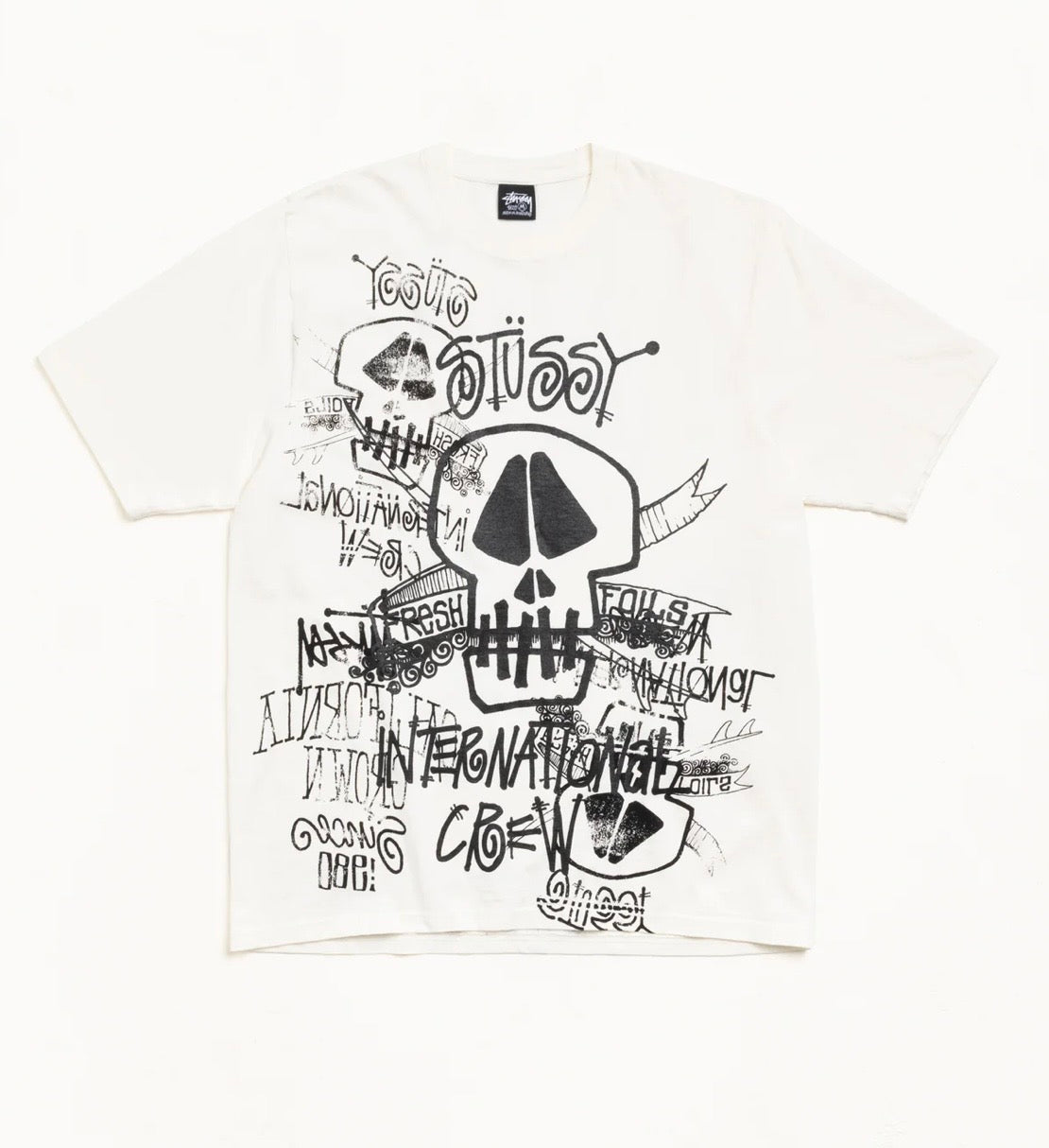 Stussy Natural Skulls Pigment Dyed Tee Stüssy