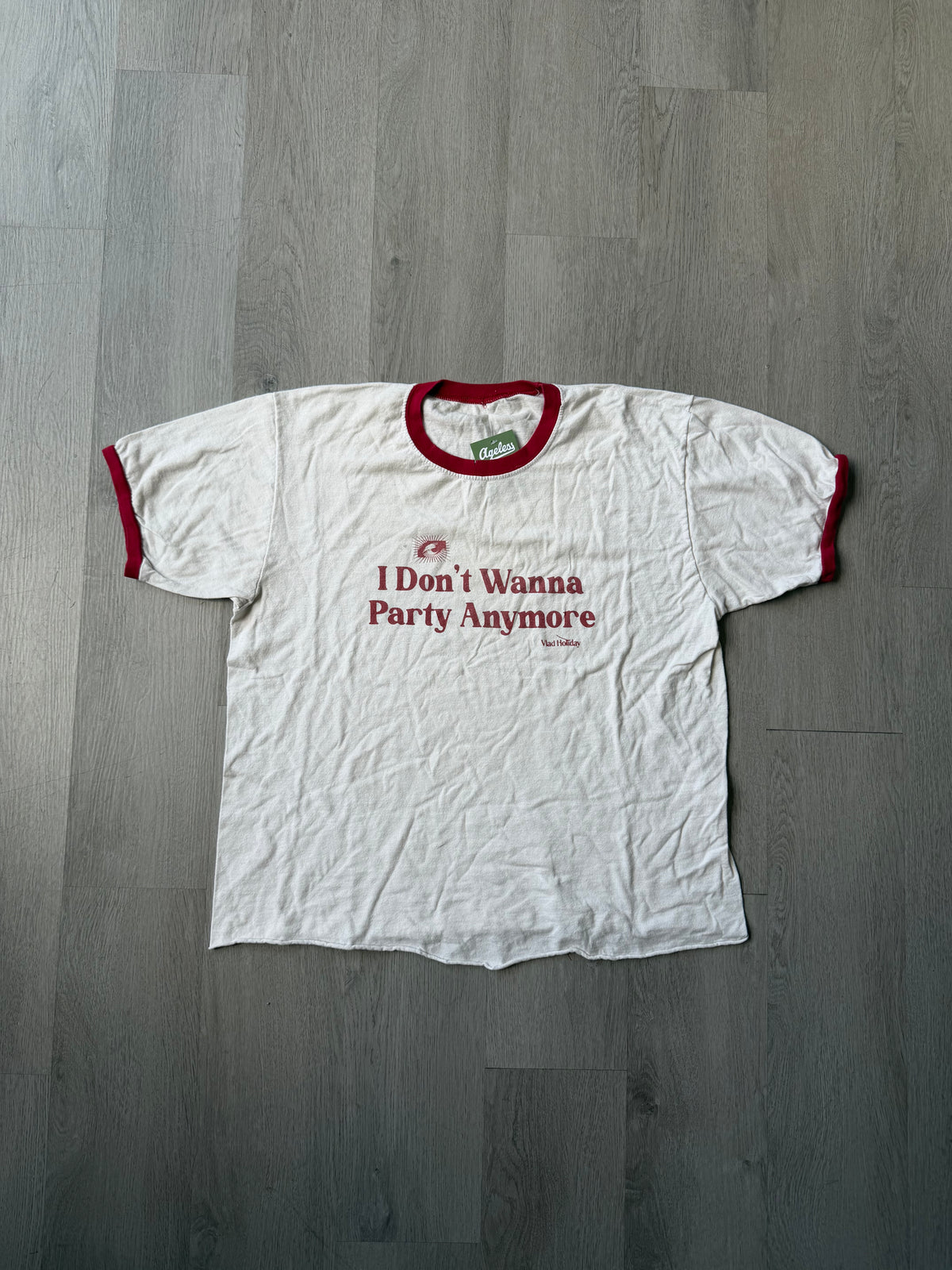Vintage I Don’t Want to Party Anymore Ringer Tee