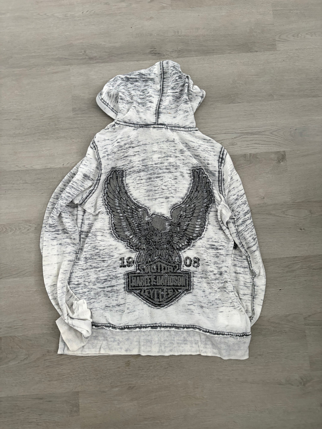 Y2K Women’s Harley Davidson Zip Up Hoodie