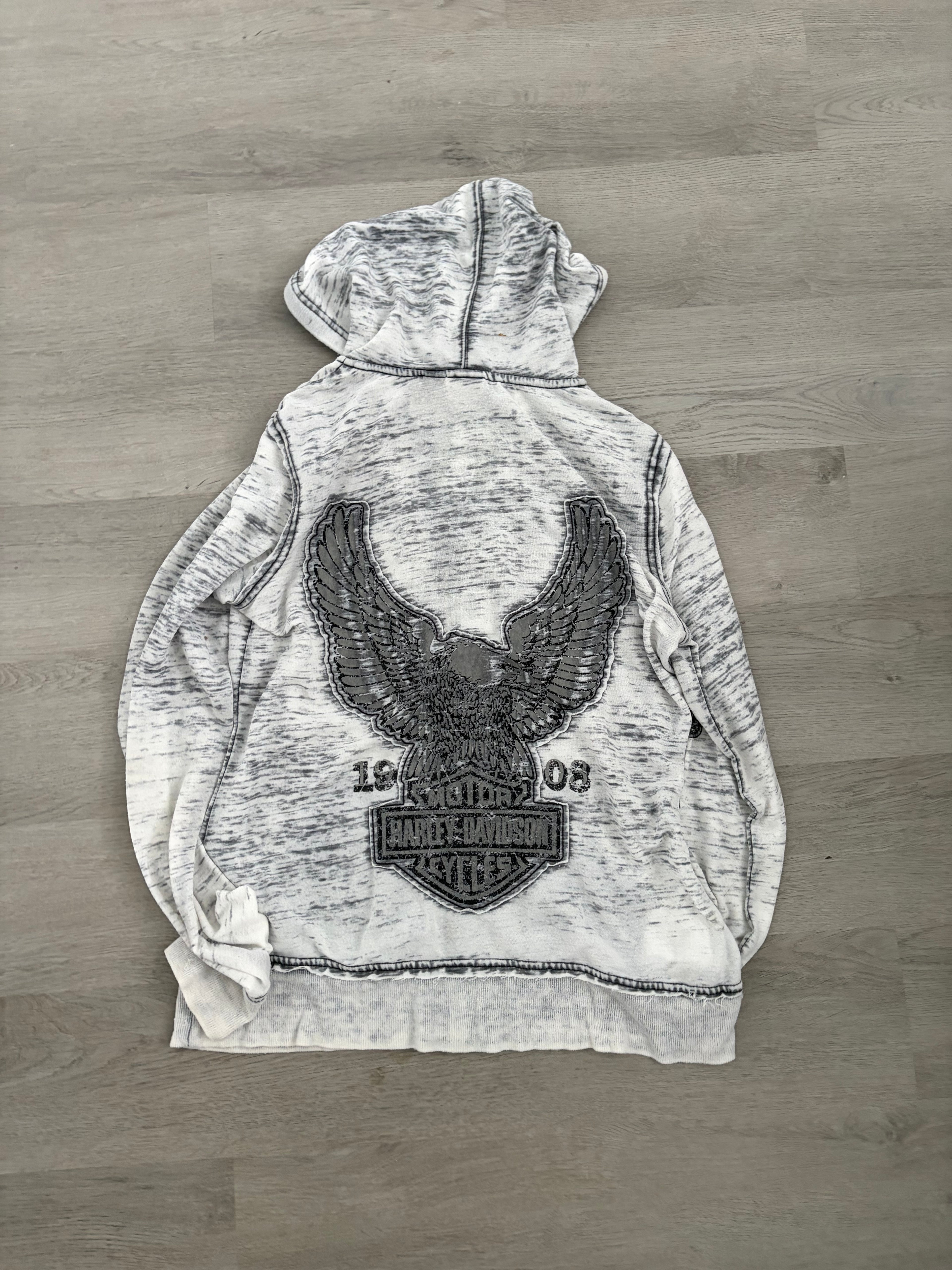 Y2K Women’s Harley Davidson Zip Up Hoodie