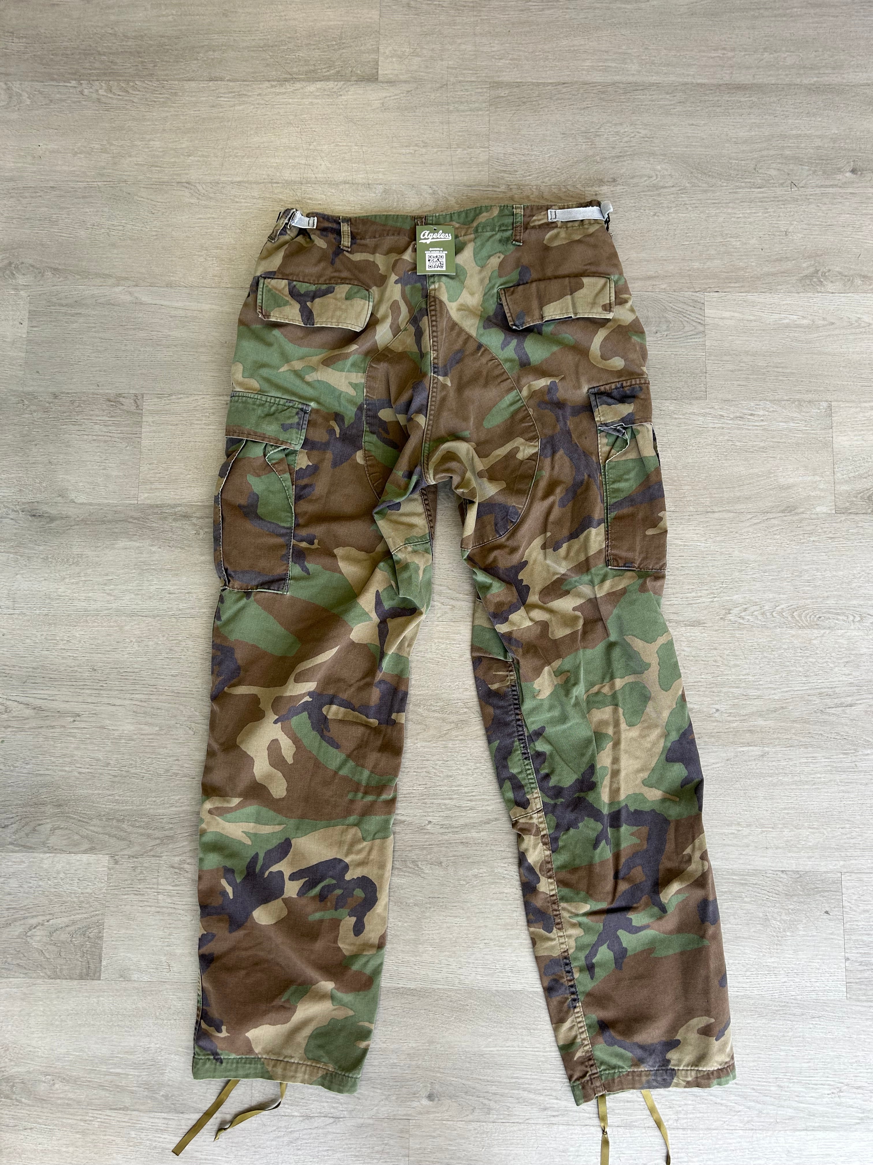 Vintage Woodland Camouflage Combat Pants
