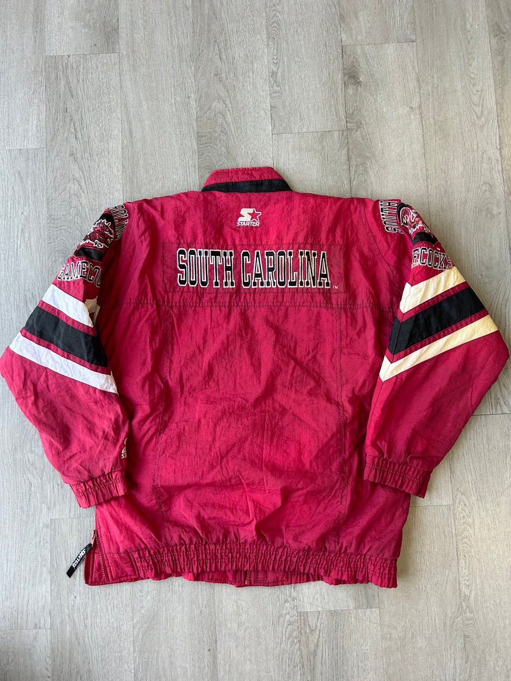 Vintage 1990s Starter South Carolina Gamecocks Nylon warm-up Jacket