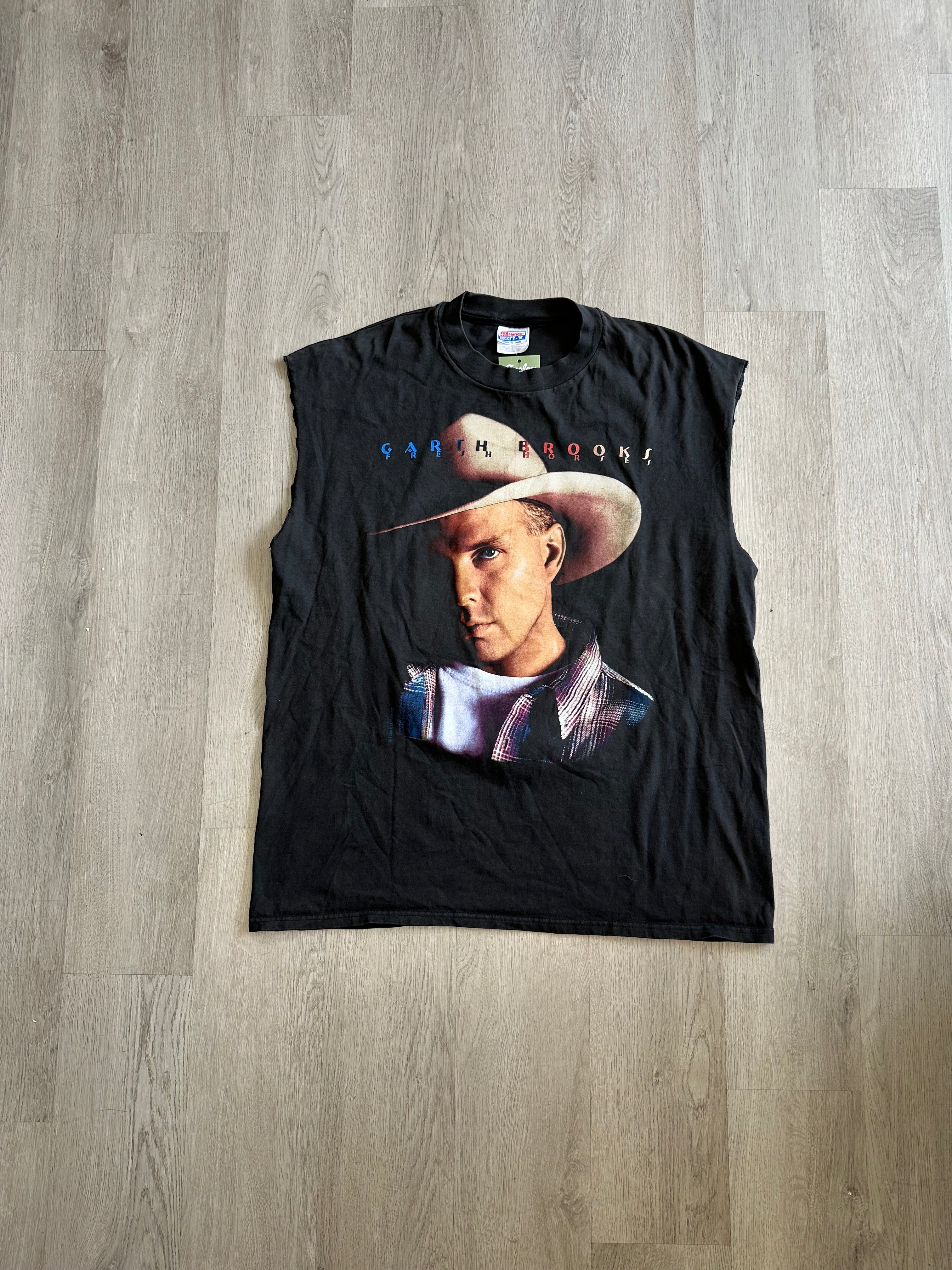 Vintage Garth Brooks Fresh Horses Tour Sleeveless Tee