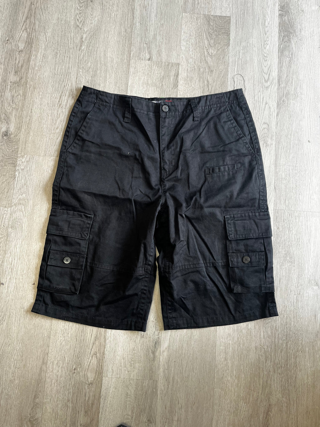 Black Southpole Cargo Shorts