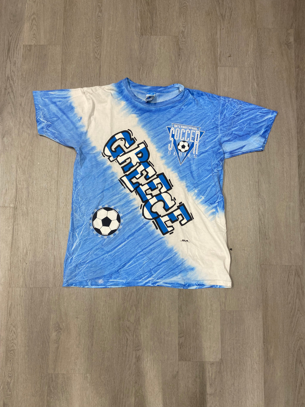 Vintage Tie-Dye International Soccer Series ‘Greece’ Tee