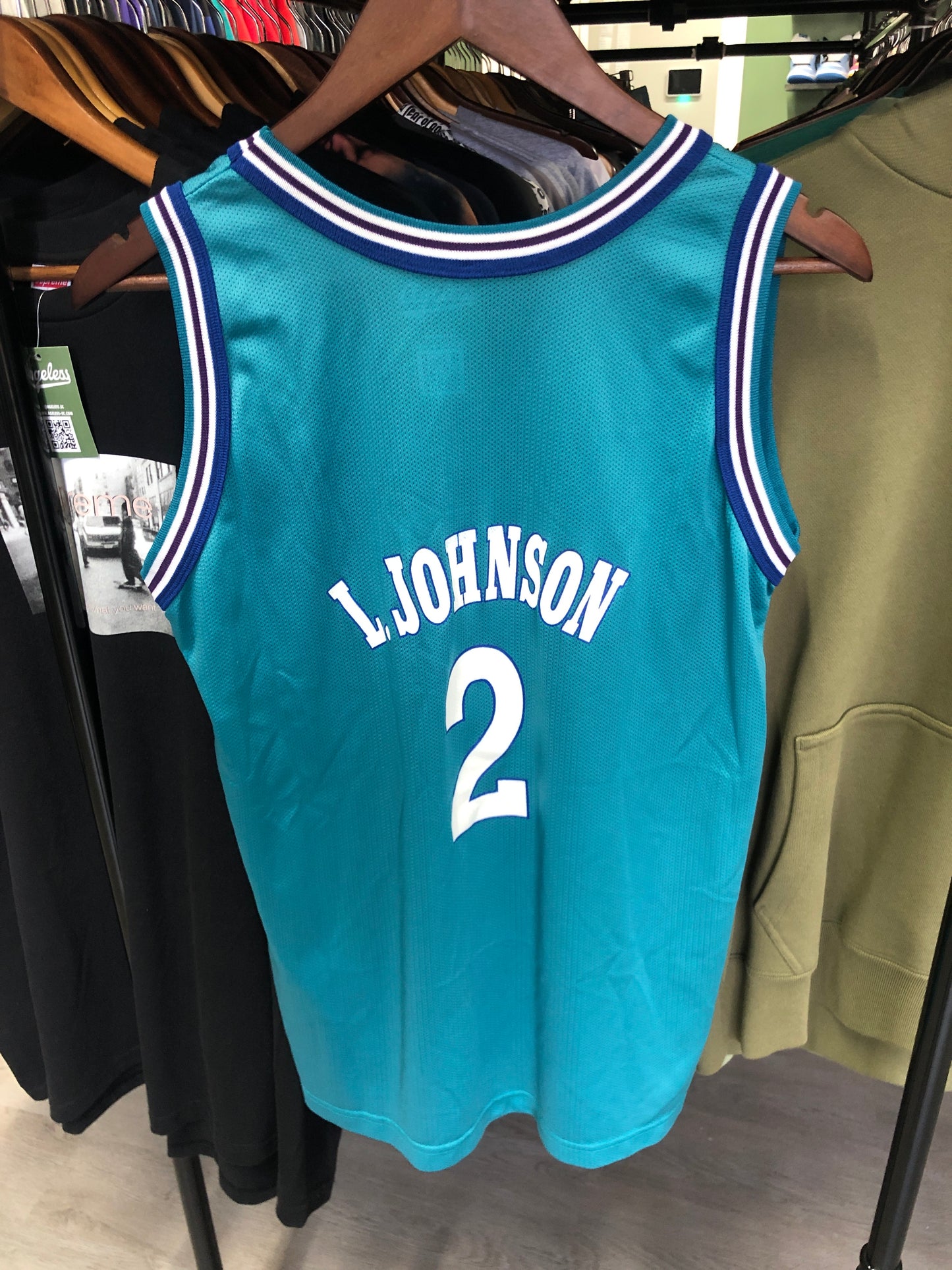 Charlotte Hornets Larry Johnson Jersey