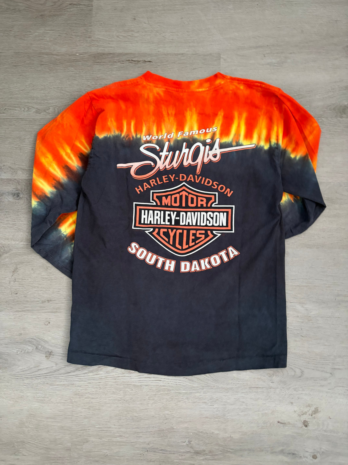 Vintage Harley Davidson Sturgis South Dakota Long Sleeve Tee