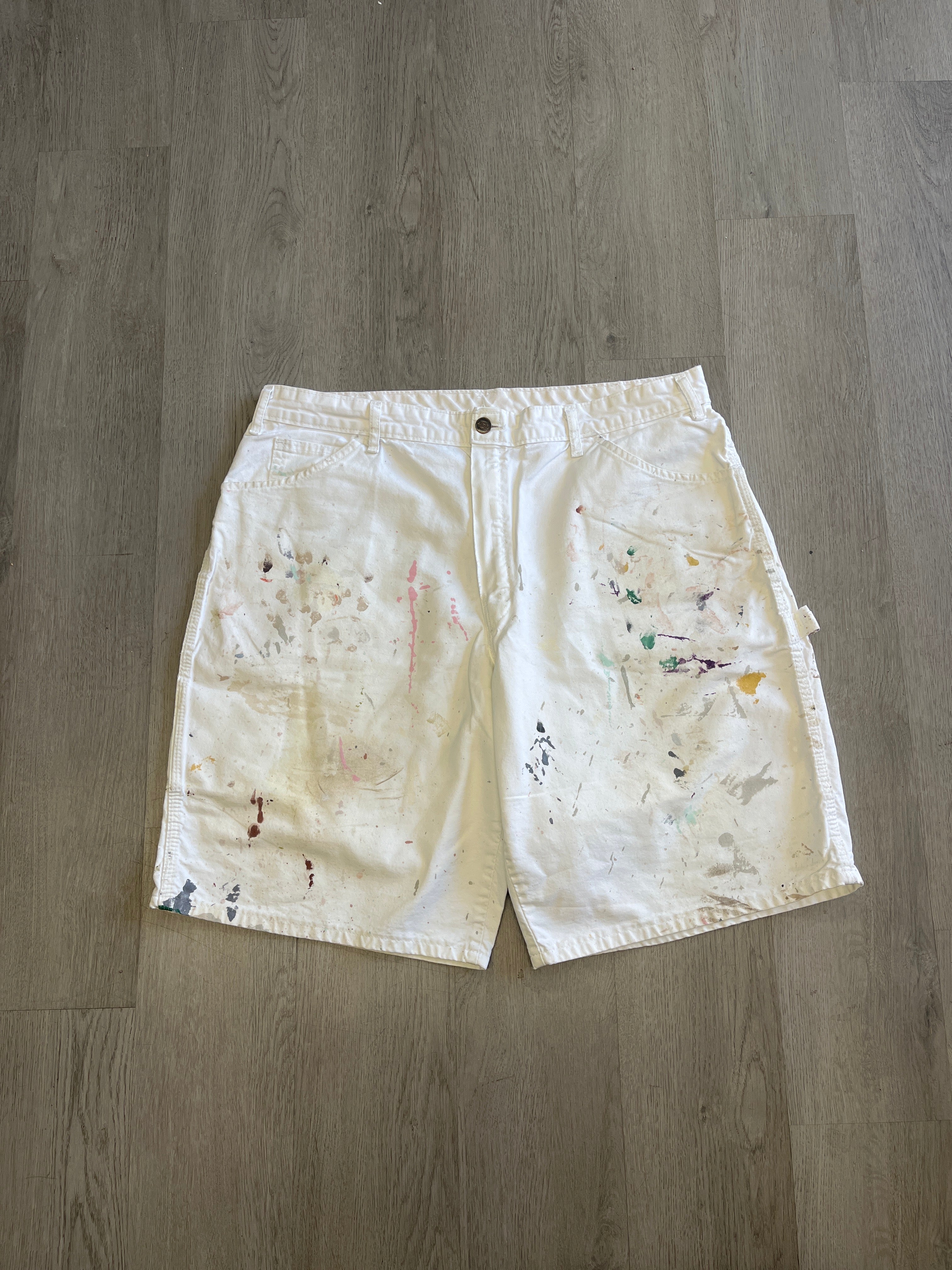 Dickies Paint Splattered Cargo Shorts