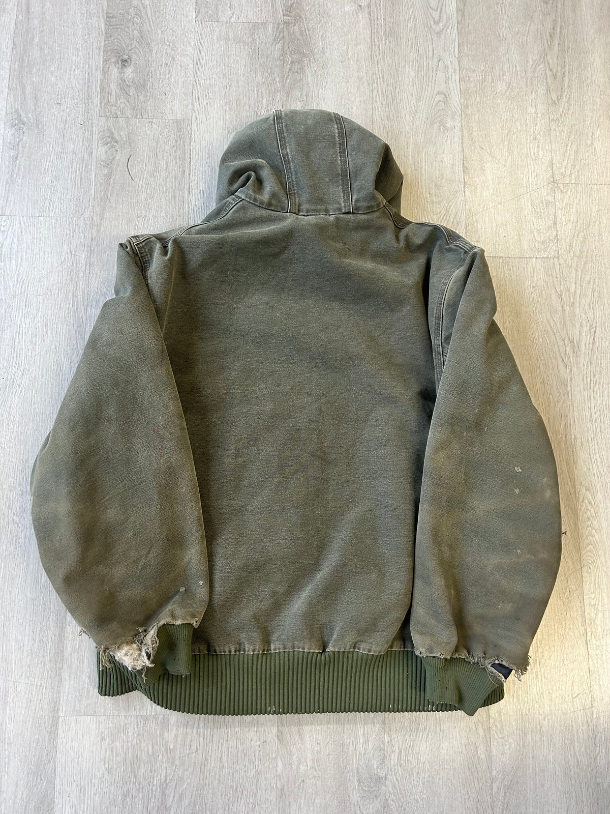 Vintage Green Carhartt Distressed Jacket