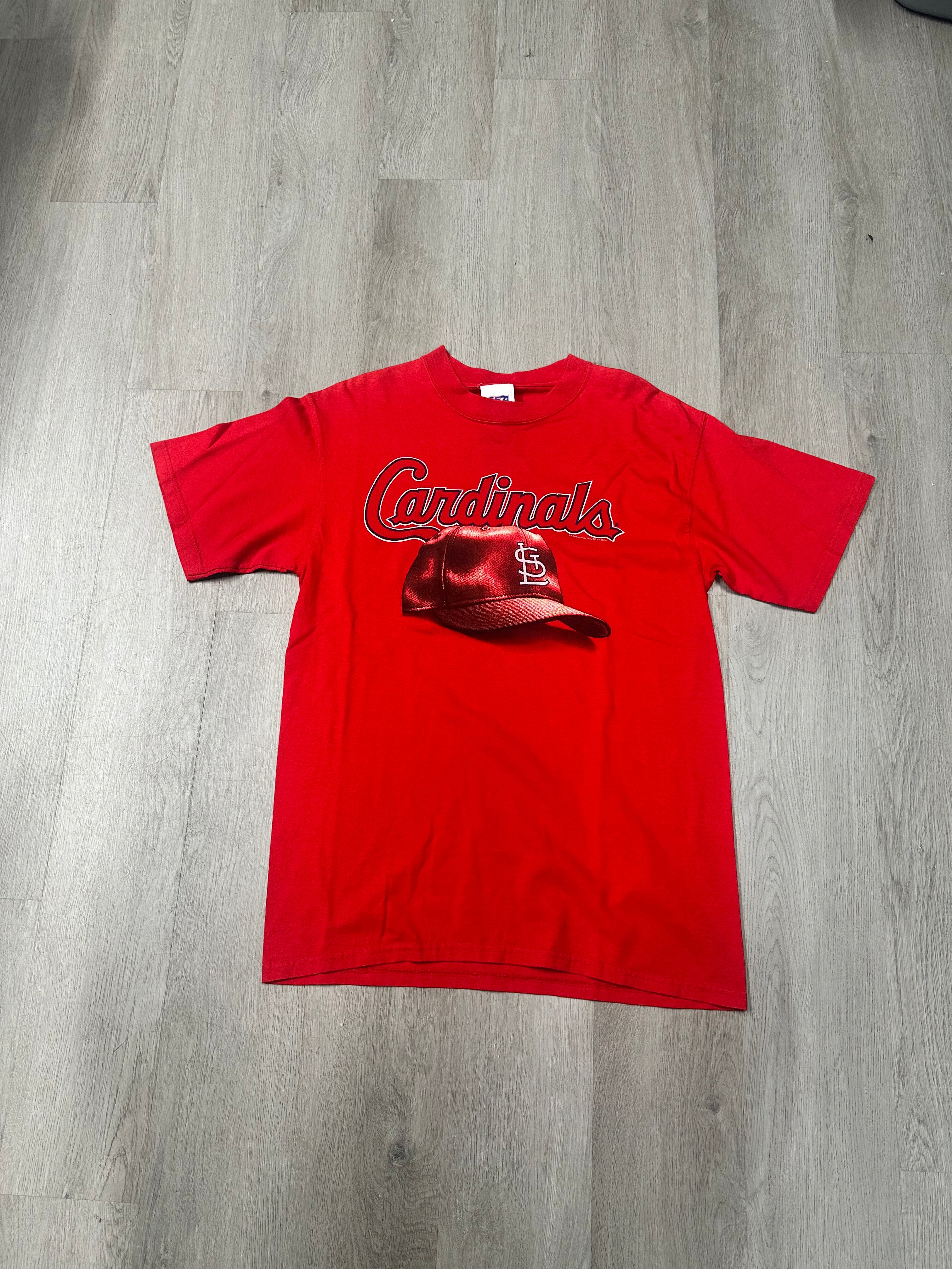 Vintage Red MLB St. Louis Cardinals Hat Tee