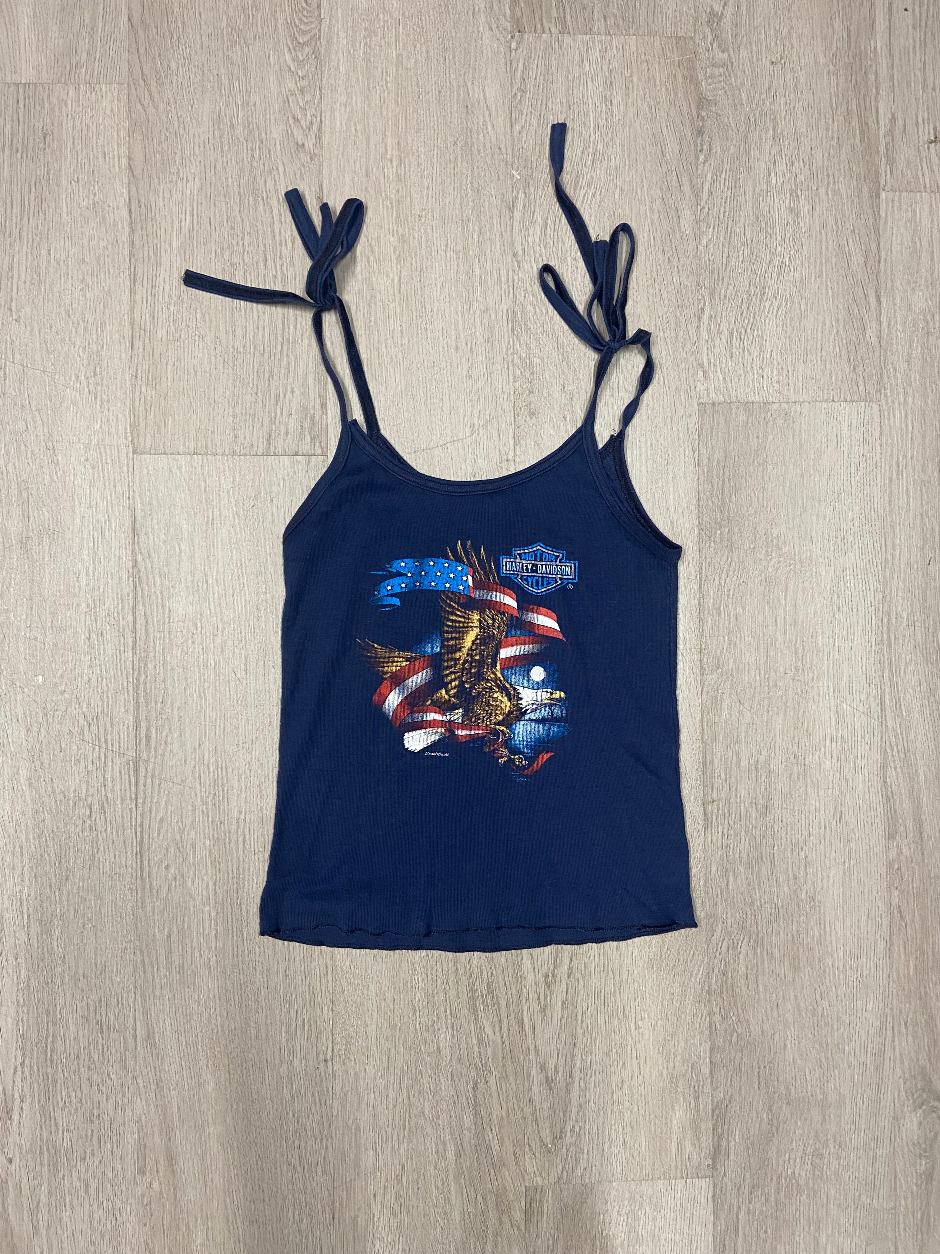 Vintage Women’s Harley-Davidson Black Hills Classic Eagle Cropped Camisole