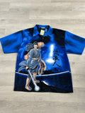 Samurai Anime Shirt Blue