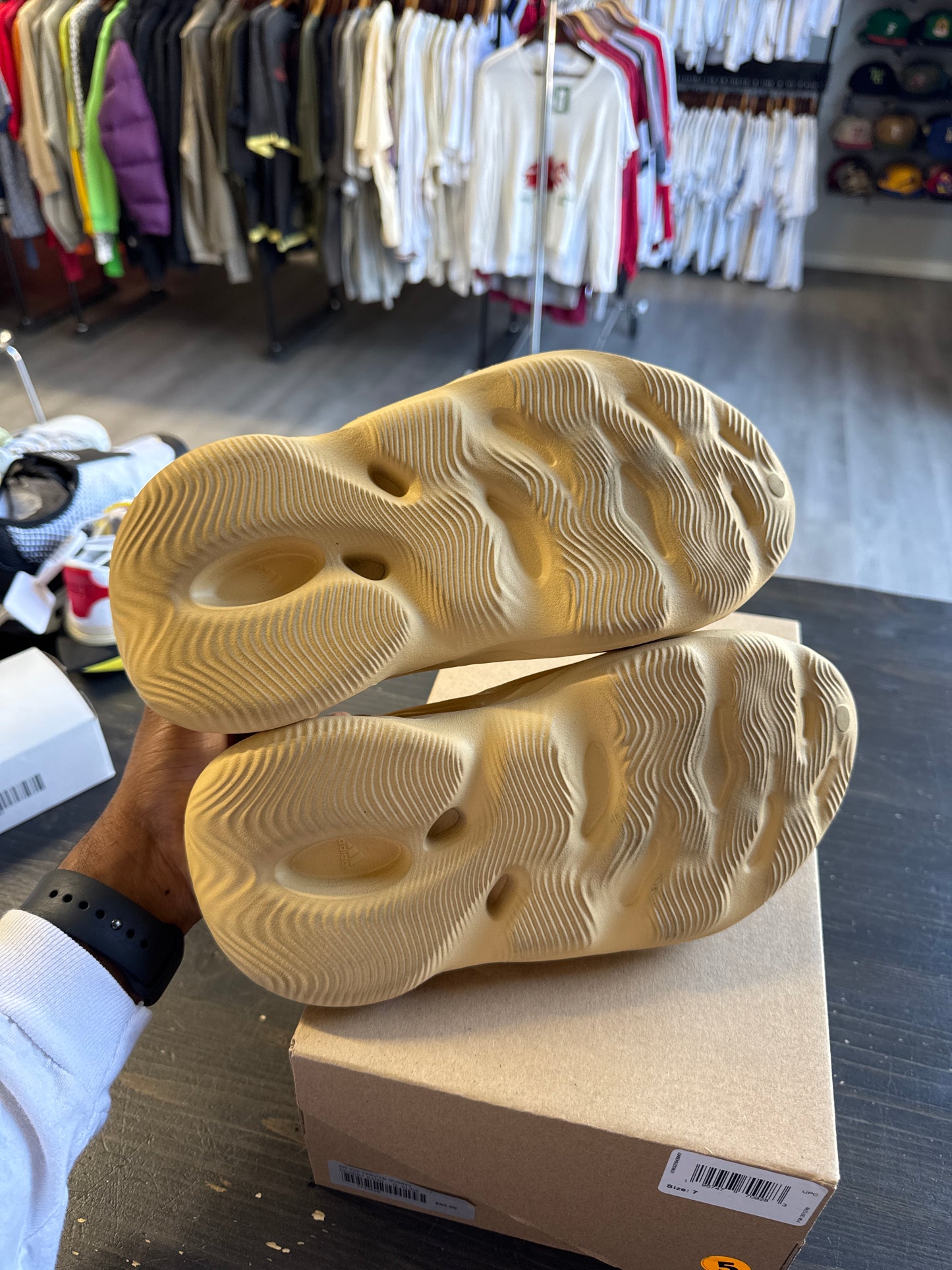 Pre-owned Adidas Yeezy Foam Rnnr Desert Sand