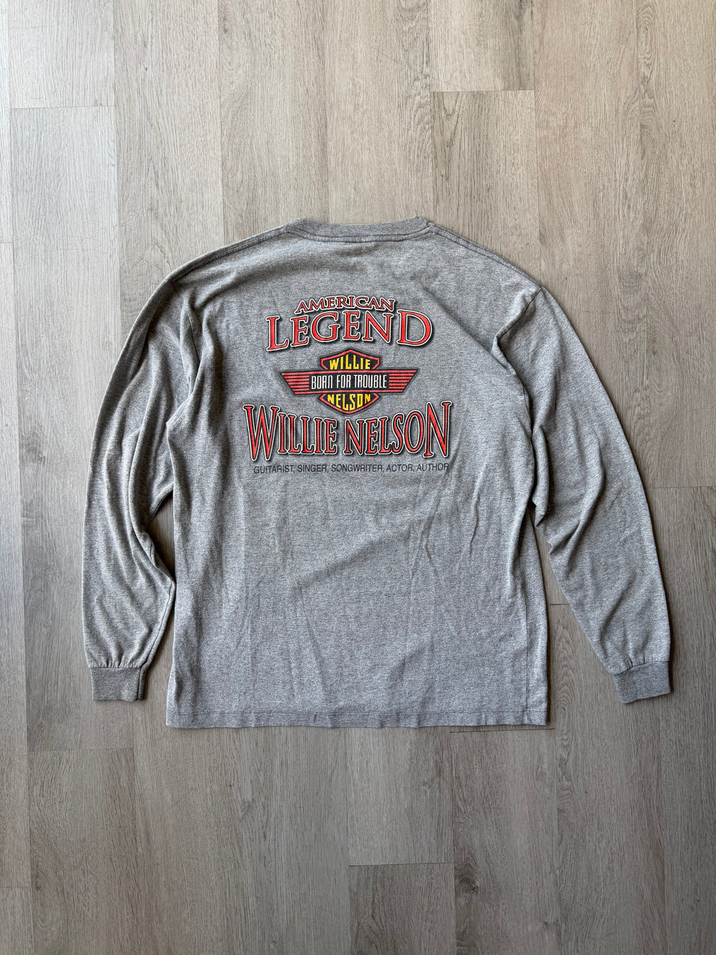 Vintage Willie Nelson Bourbon Long Sleeve Tee