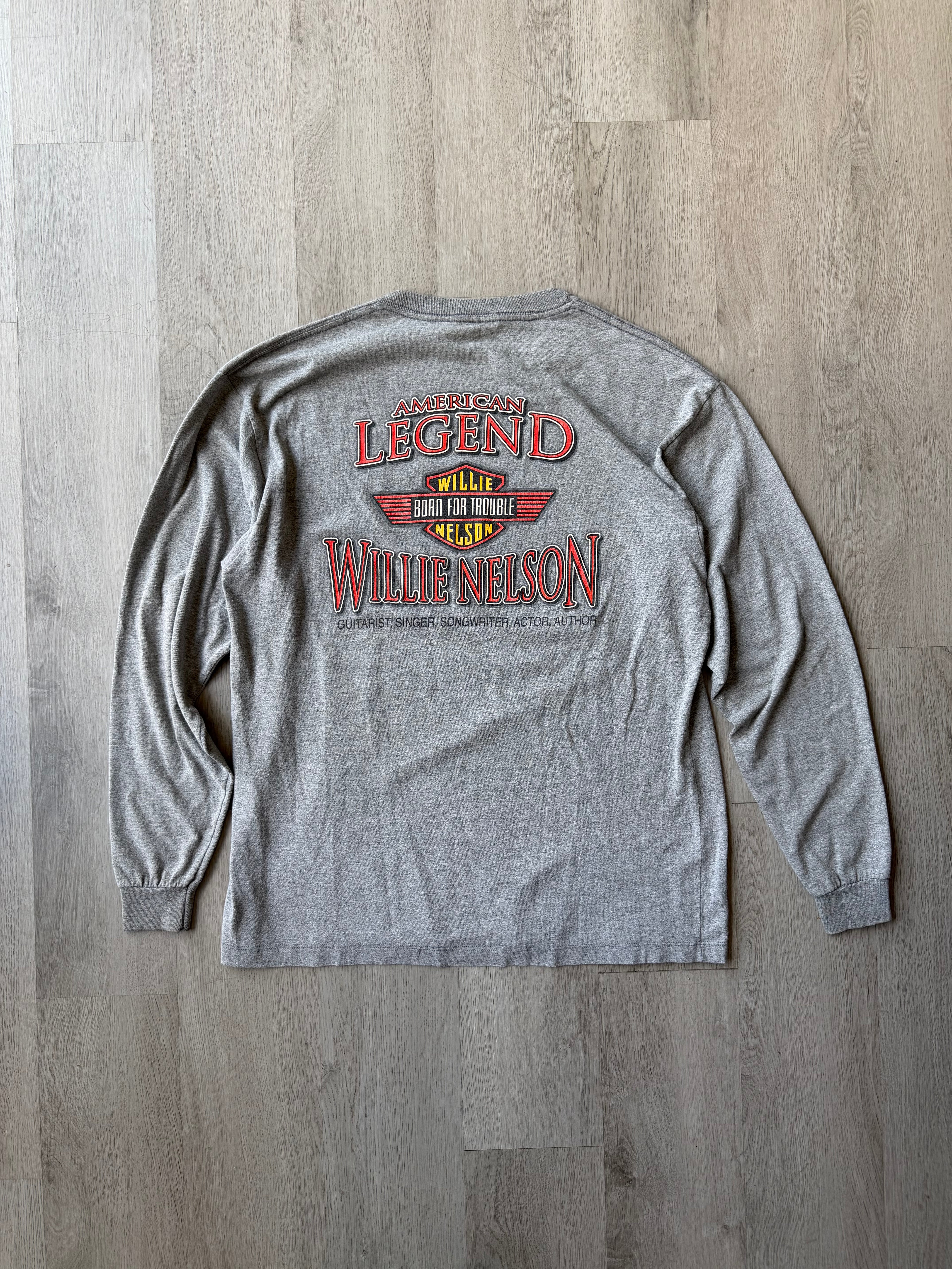 Vintage Willie Nelson Bourbon Long Sleeve Tee