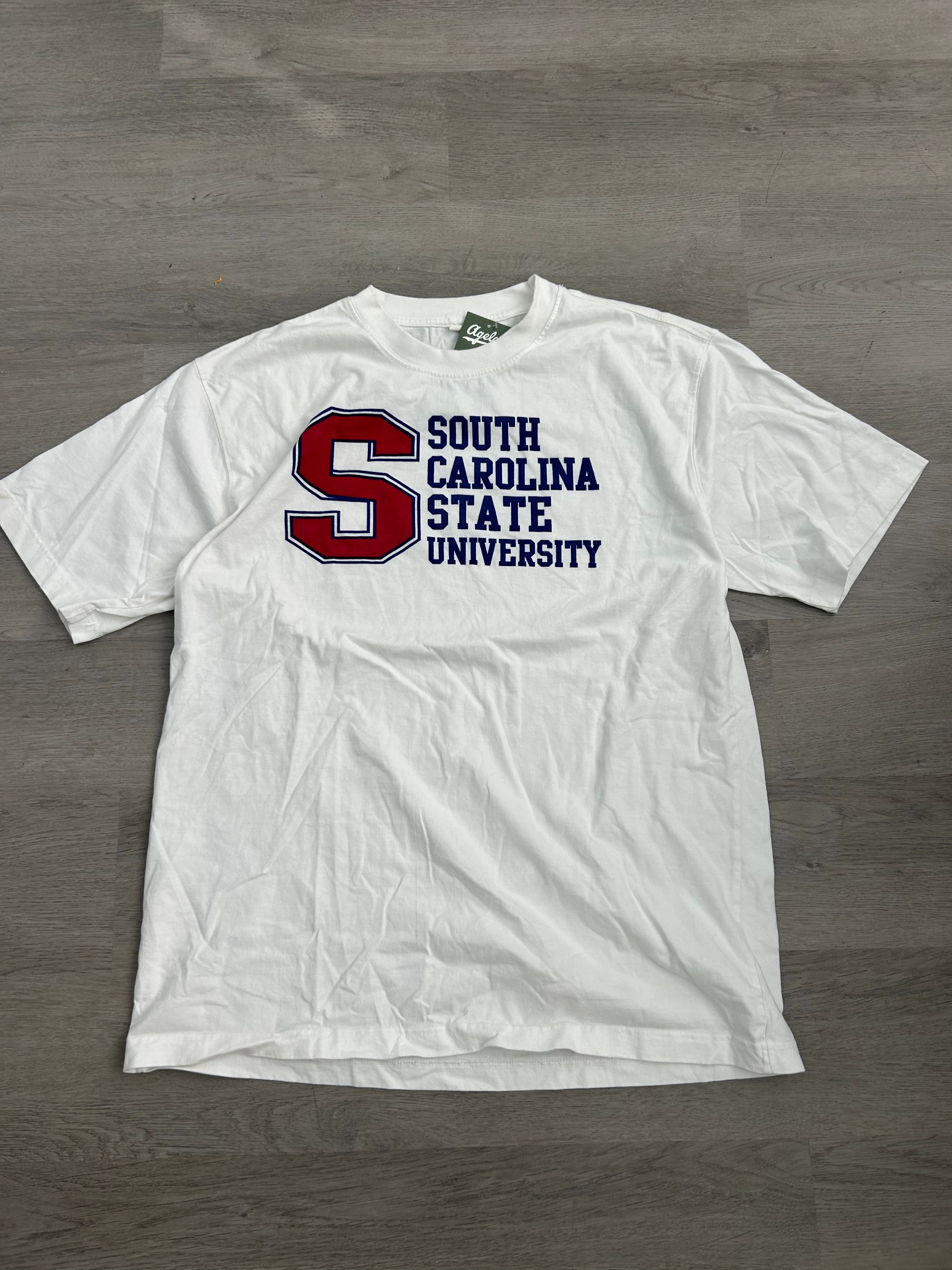 White South Carolina State University Tee