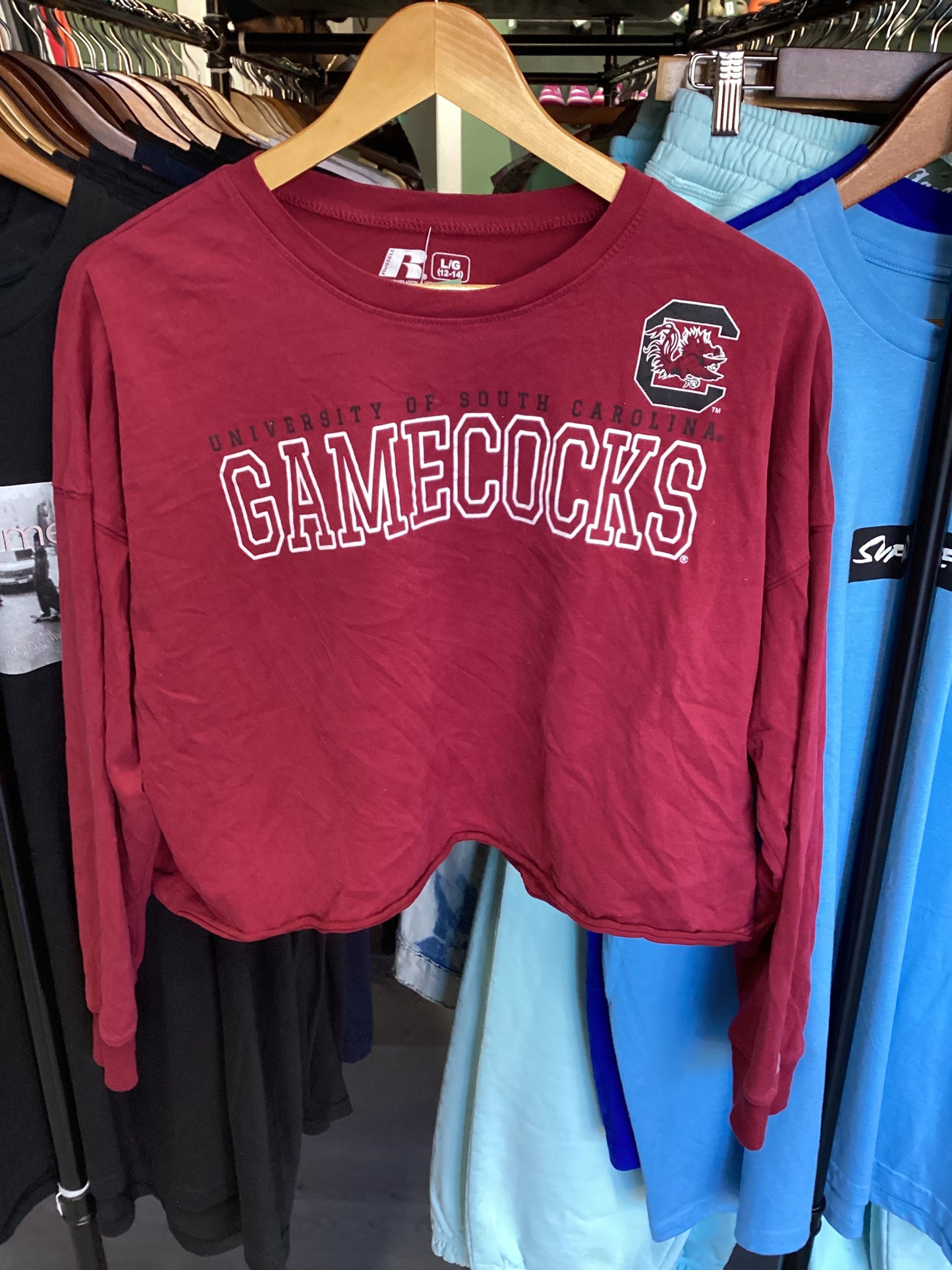 Women’s Gamecocks Crop Longsleeve Tee