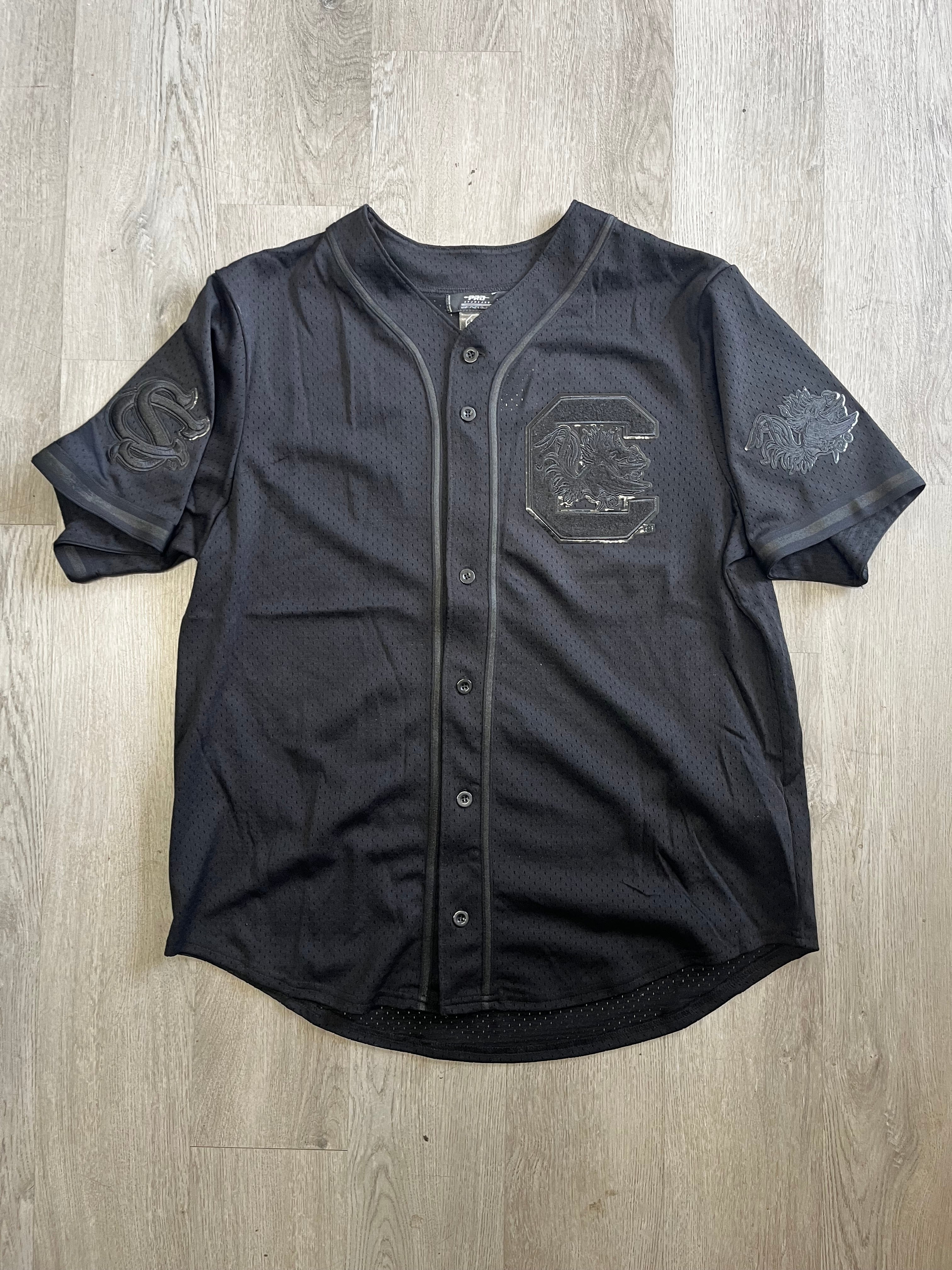 University of South Carolina Gamecocks All Black Baseball Jersey