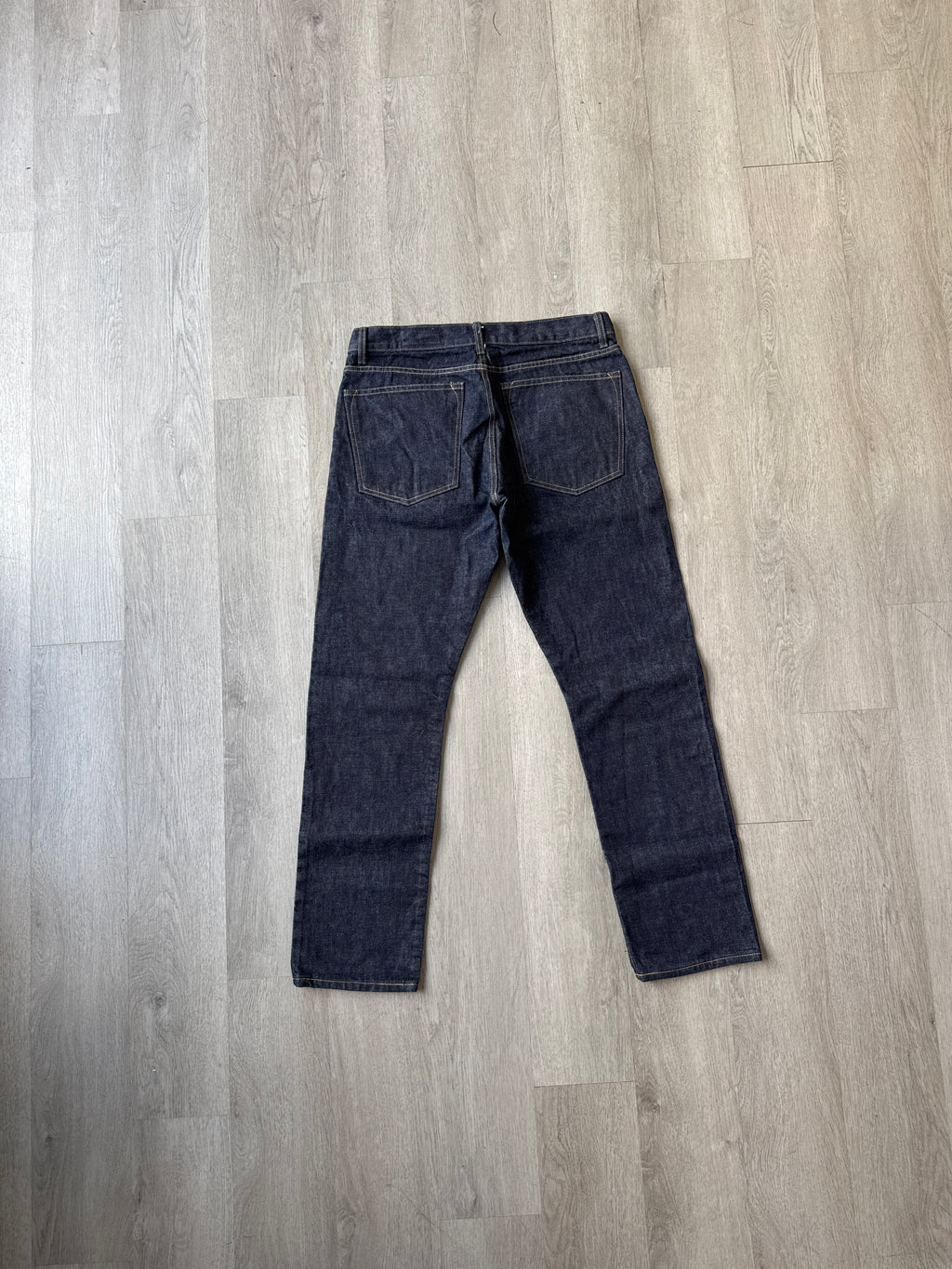 Imogene And Willie Dark Washed Straight Fit Selvage Denim Jeans
