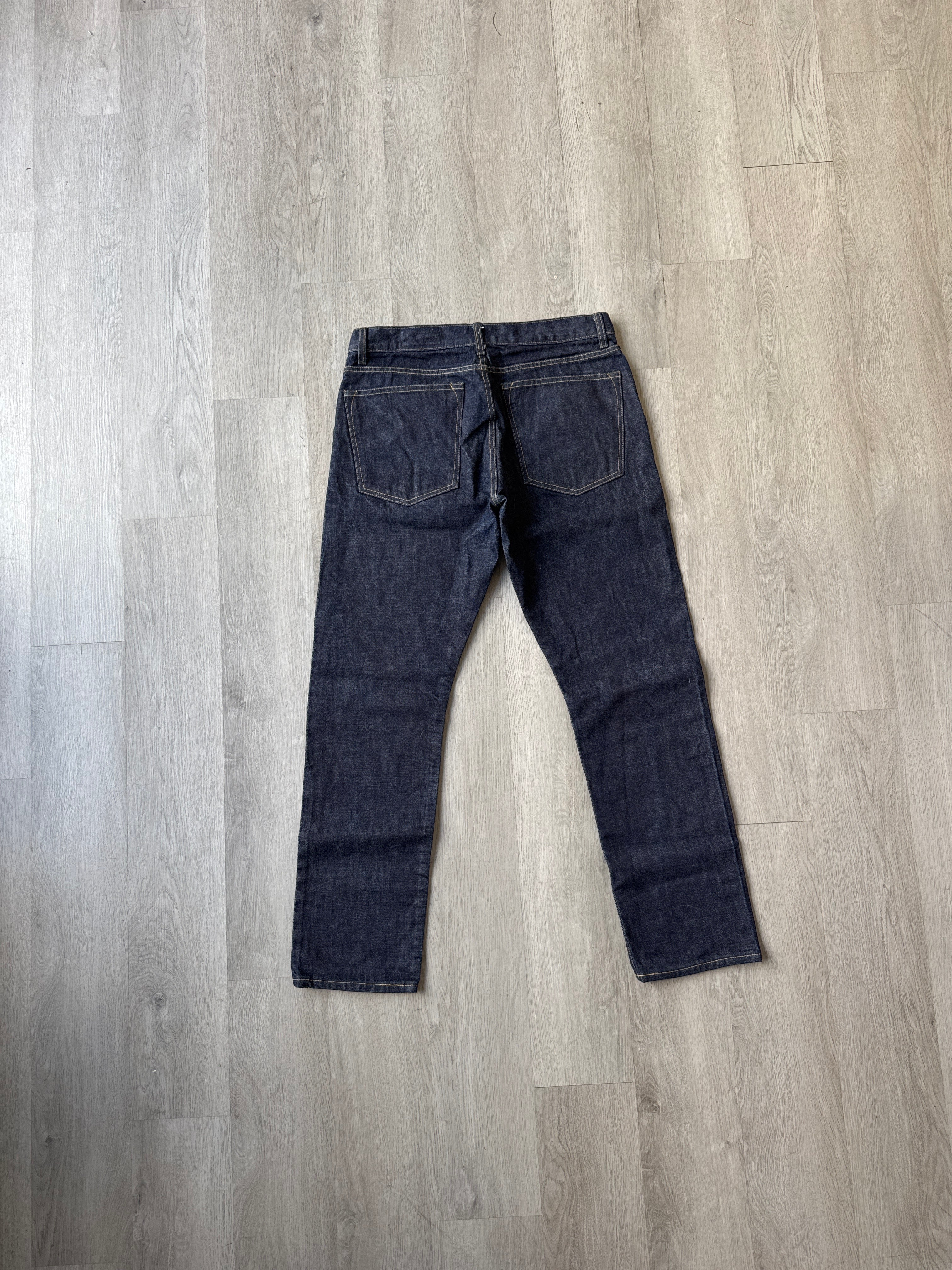 Imogene And Willie Dark Washed Straight Fit Selvage Denim Jeans