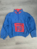Vinagre blue and red half-zip windbreaker