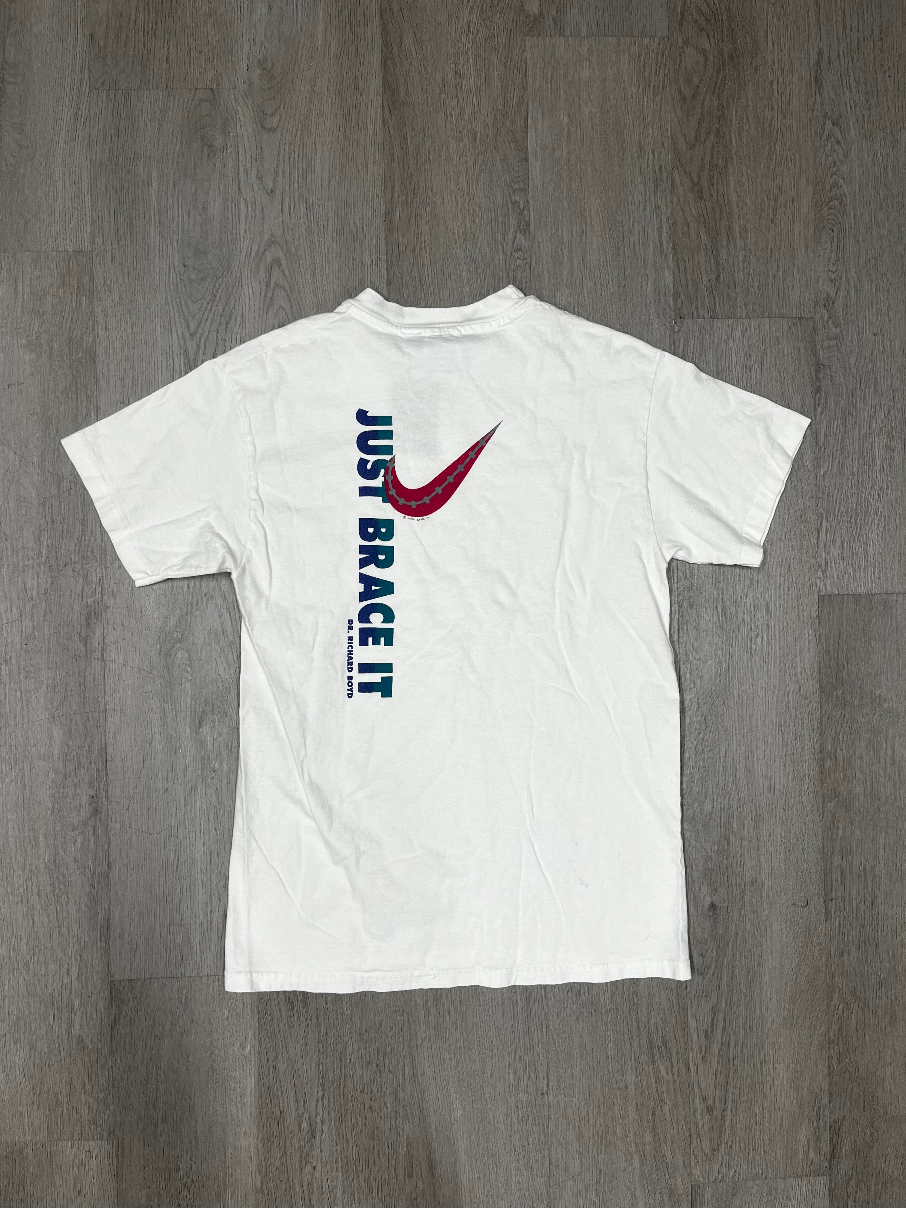 Vintage ‘Just Brace It’ Nike Swoosh Tee