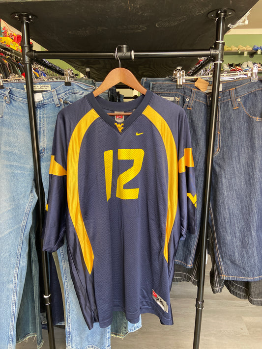 Vintage Nike West Virginia Football Jersey